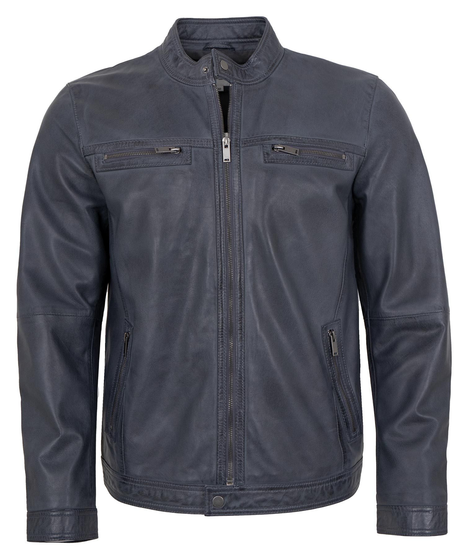 Lederjacken24 Lederjacke Remo Herren Lederjacke Lammnappa günstig online kaufen