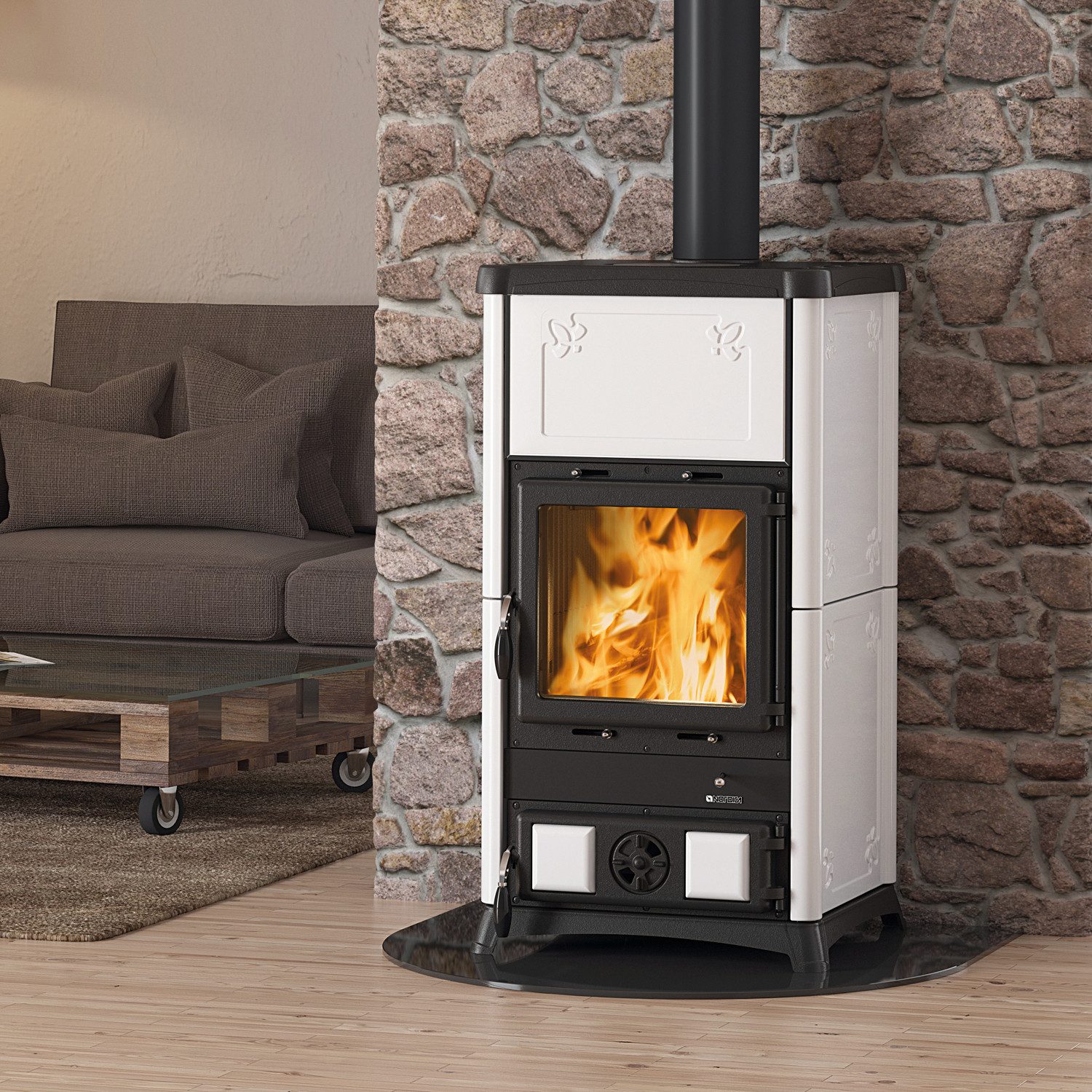 La Nordica Kaminofen La Nordica Fedora, Kaminofen, Bordeaux, 8.3 kW, Kaminofen