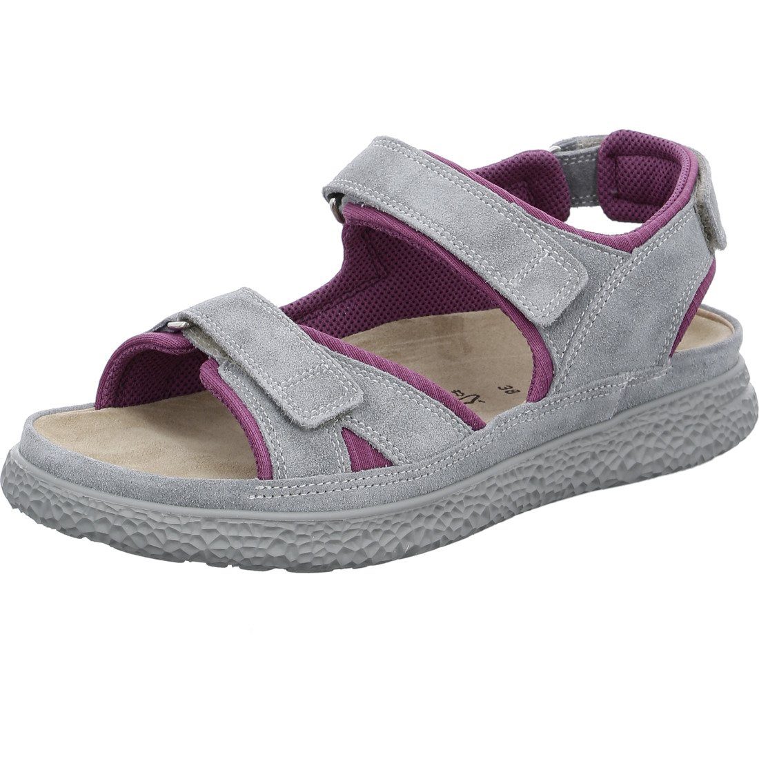 Hartjes Hartjes Schuhe, Sandalette Groove - Velours Sandalette grau 045755