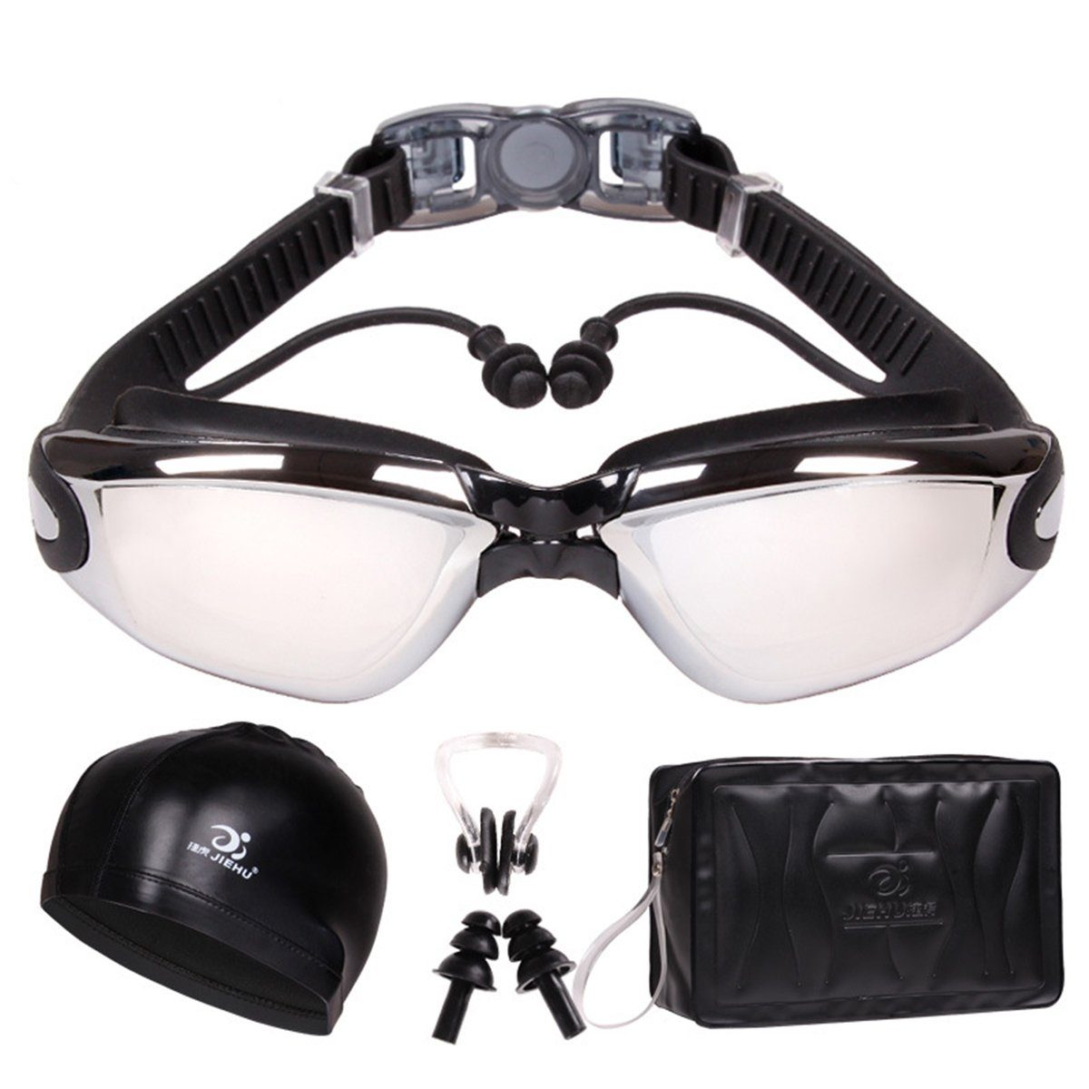 UV-Schutz,Selbstjustierender Anti-Fog Welikera Schwimmbrille Nasensteg Taucherbrille &