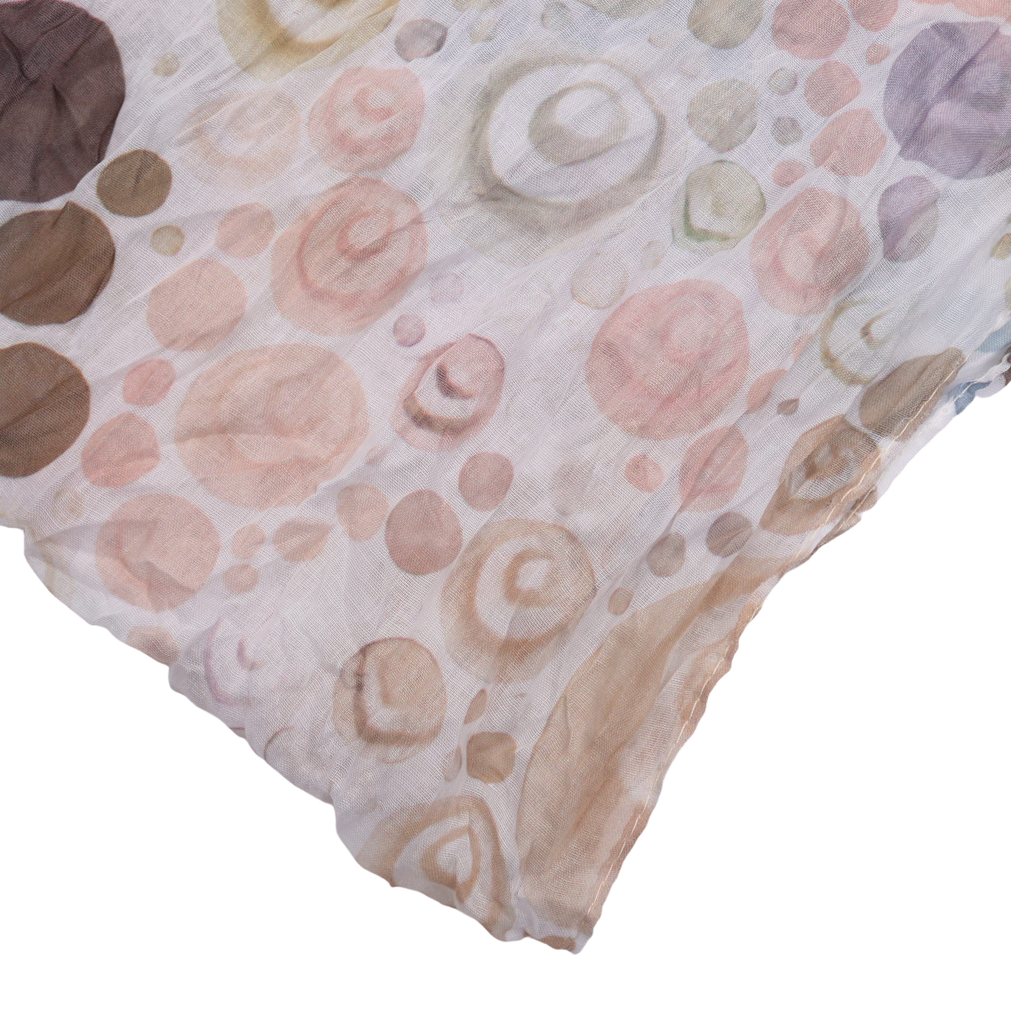 MIRROSI Loop Damen Schal mit Kreis-Muster Weich, Schlauchschal, (zweimal um den Hals wickelbar, ca.45x75cm), Damen Halstuch ideal für Frühling, Sommer oder Herbst