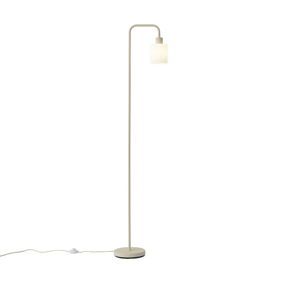 Qazqa Stehlampe Wisp, ohne Leuchtmittel, E27, Beige, Skandinavisch, Stahl, günstig online kaufen
