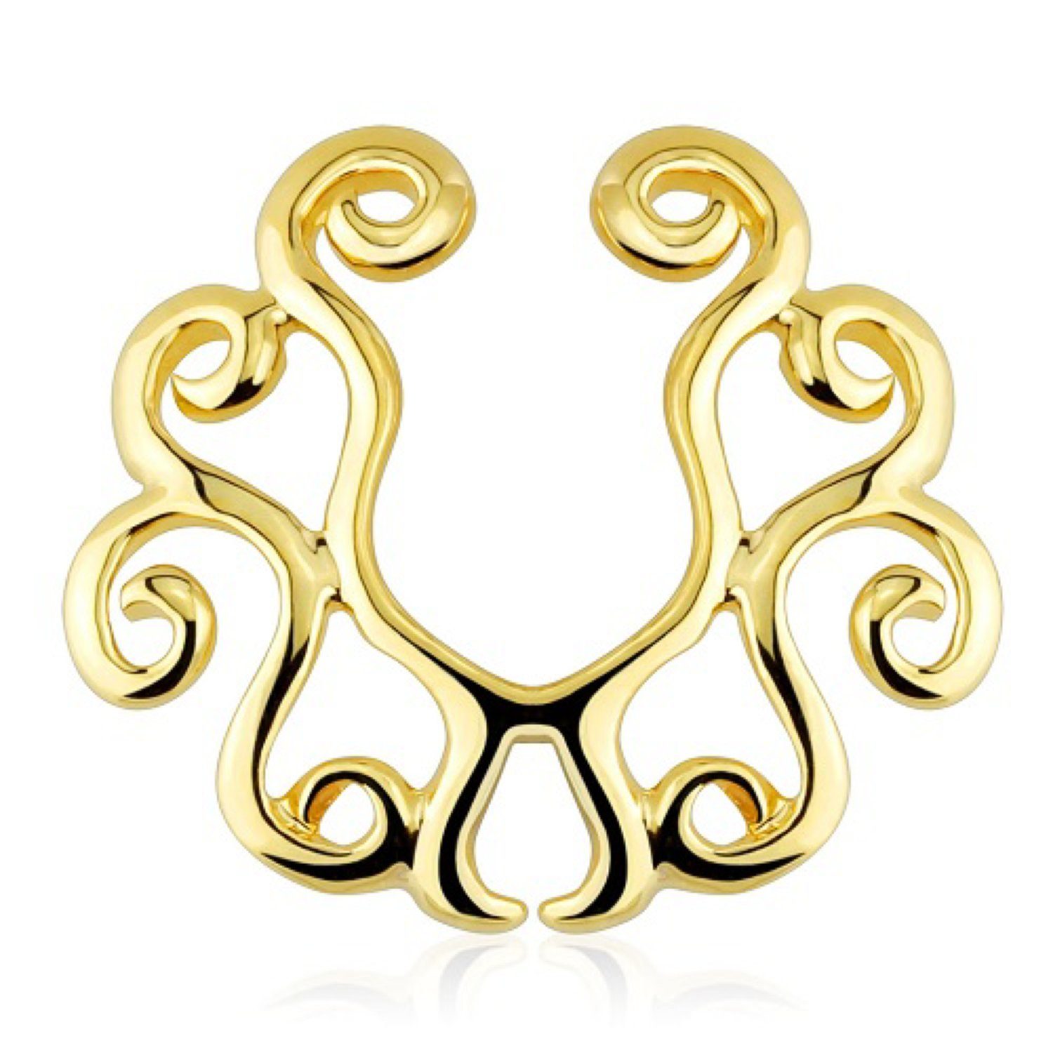 Taffstyle Intimpiercing Intimpiercing Klemmring Tribal Gold günstig online kaufen
