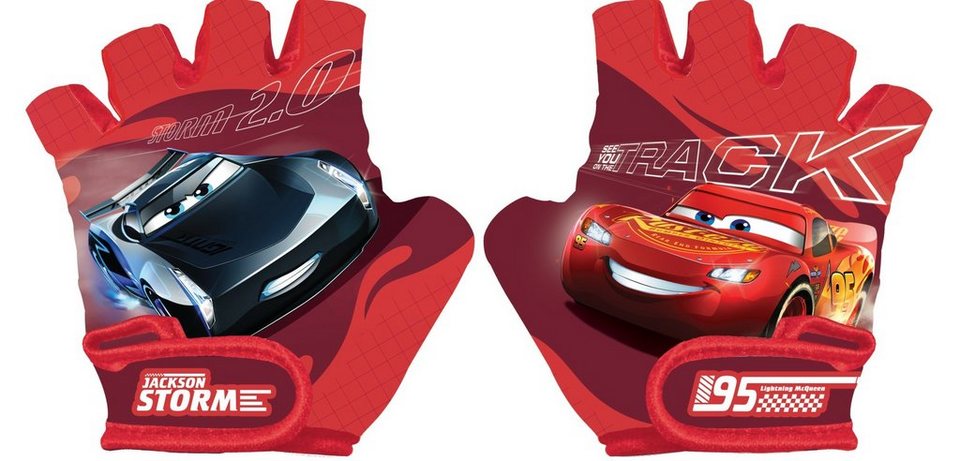 Seven Polska Fahrradhandschuhe Disney/Marvel CARS 3, Größe 5, fingerloser  Schutz-Handschuh