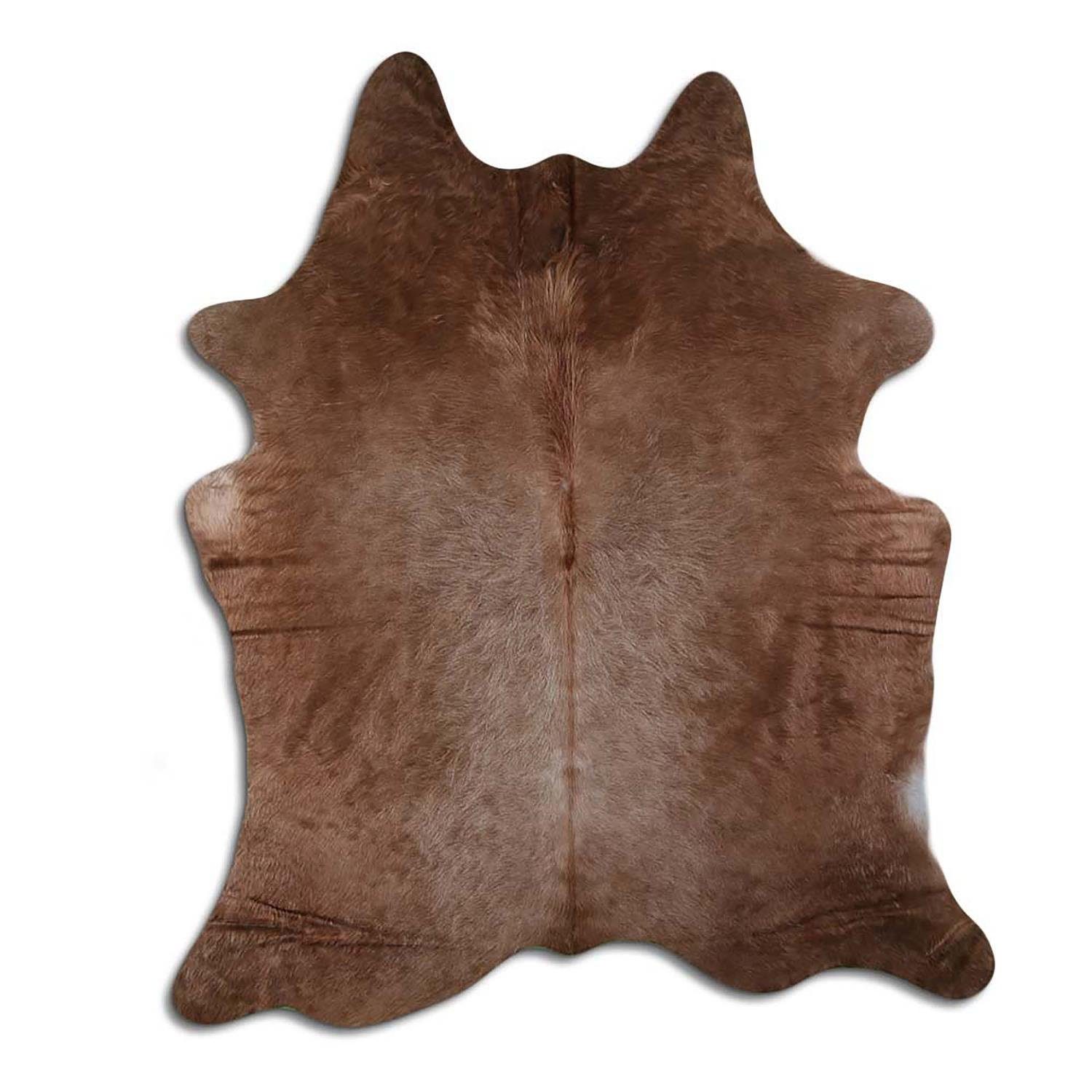 Fellteppich L210 x B175 cm - karamell braun, Livorio, Kuhfell, Premium ...