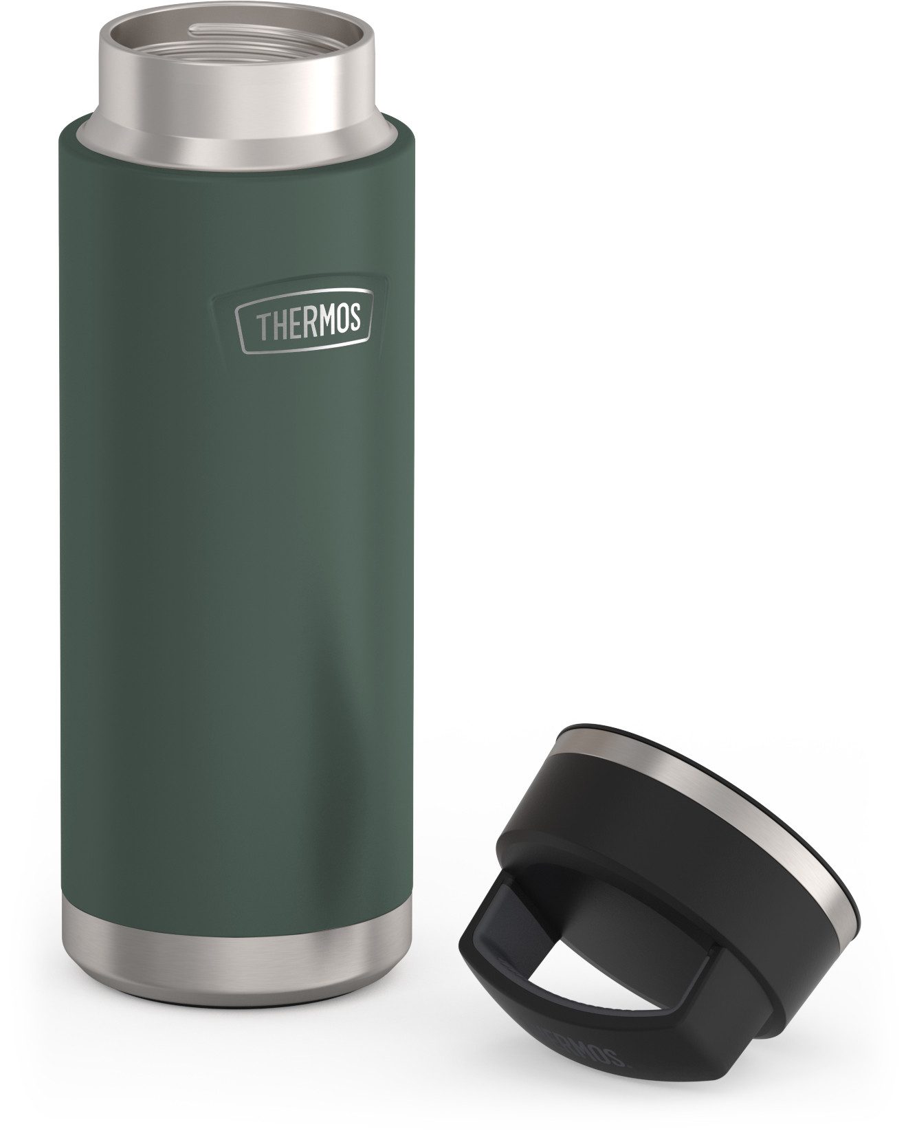 THERMOS Isolierflasche ICON BEVERAGE BOTTLE, Edelstahlkörper, spülmaschinenfest, 0,71l, 18h heiß & 24h kalt, extra große Öffnung, absolut dicht