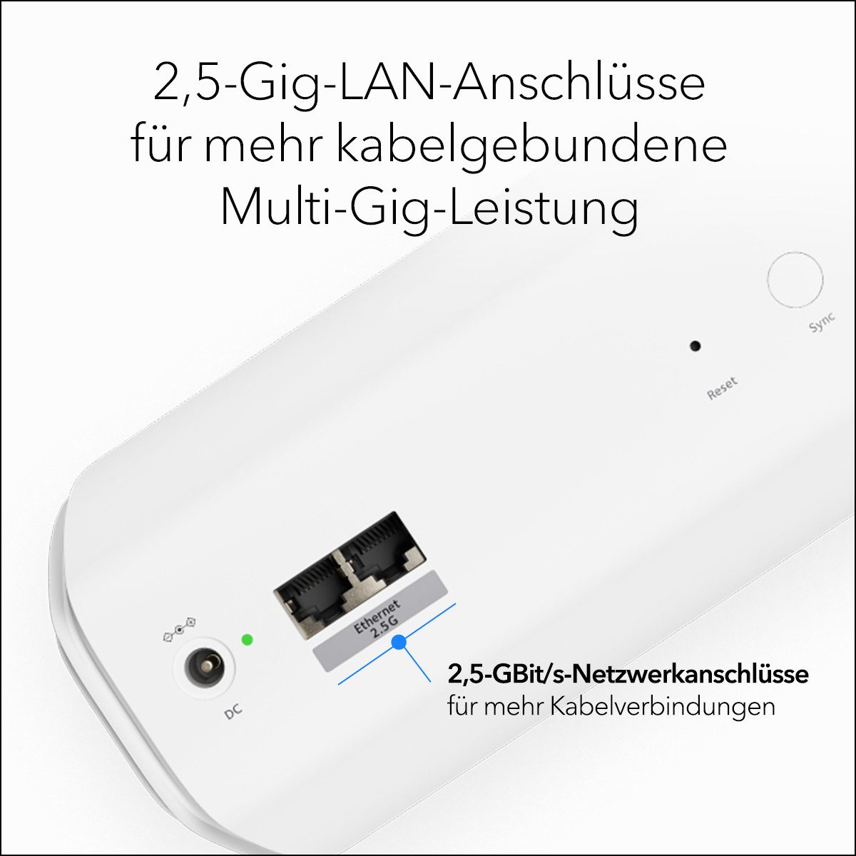 NETGEAR Orbi 770 RBE770 WiFi 7 Mesh-Repeater Tri-Band - WLAN-Repeater, zusätzliche WLAN-Abdeckung bis zu 180 m²