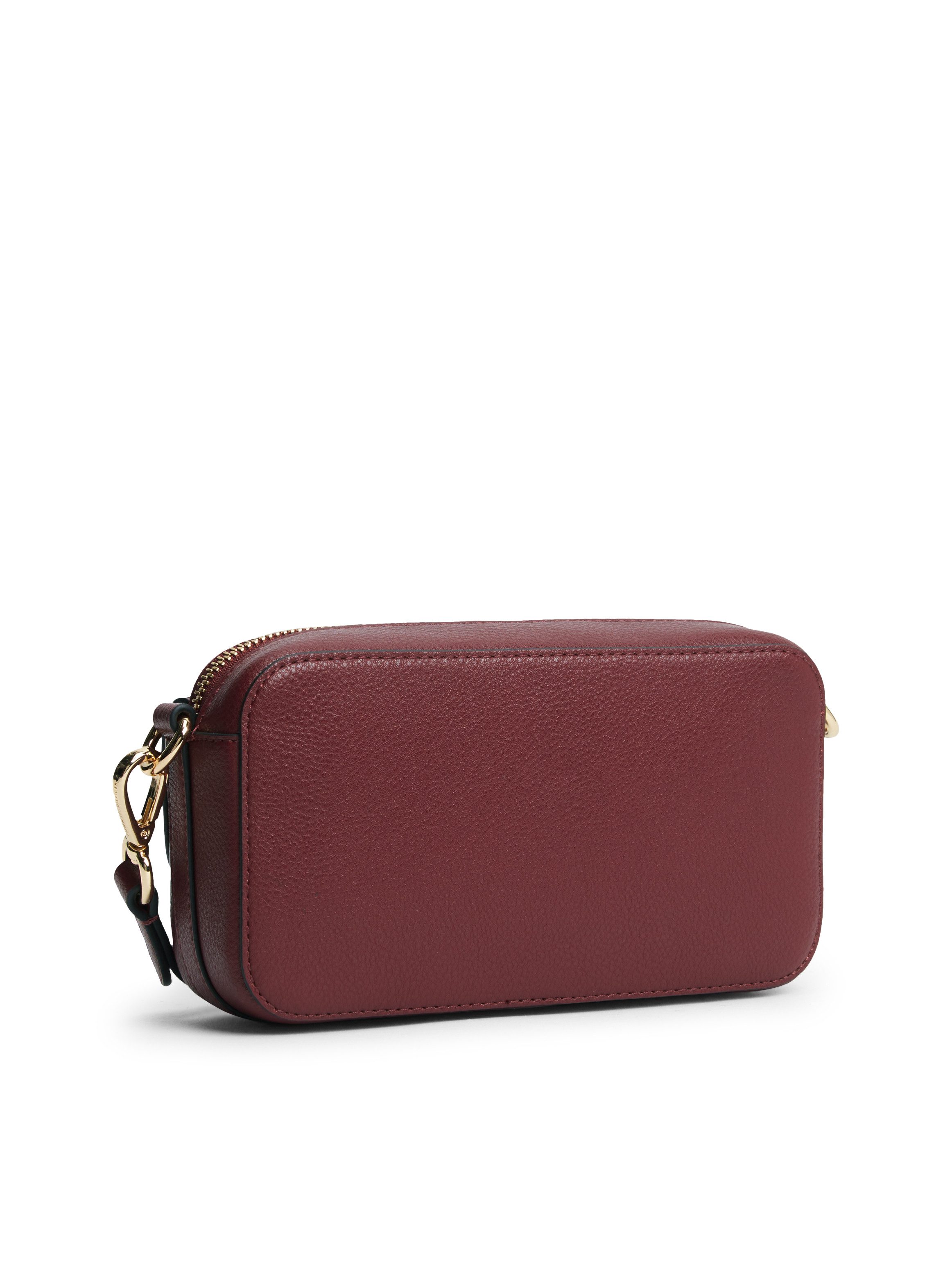 Tommy Hilfiger Umhängetasche TH ICON CAMERA BAG, Damen Clutch, Schultertasche mit goldfarbenem TH-Logo