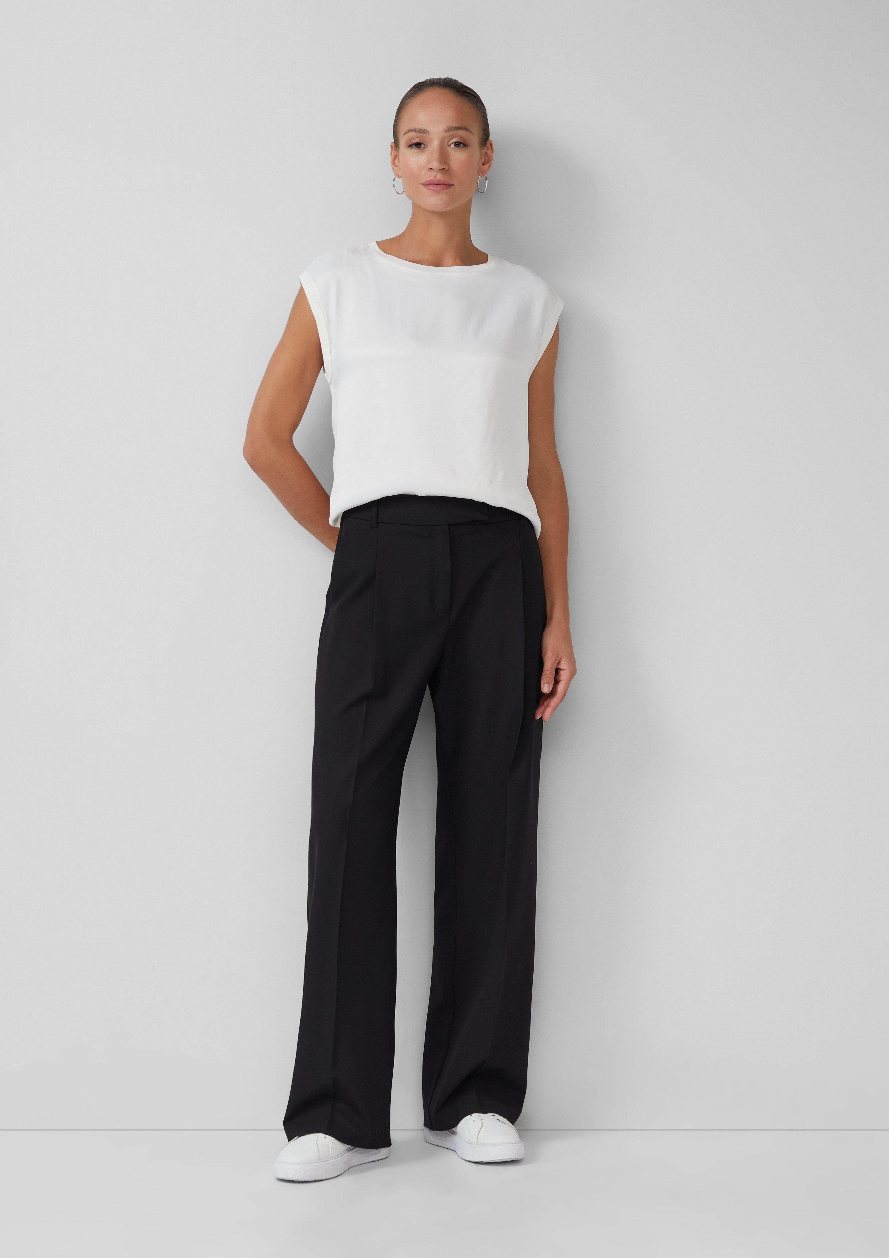 s.Oliver BLACK LABEL Stoffhose Wide Leg-Hose günstig online kaufen