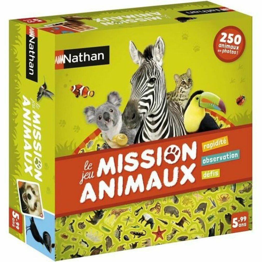 Nathan Spiel Tischspiel Mission animaux (FR)