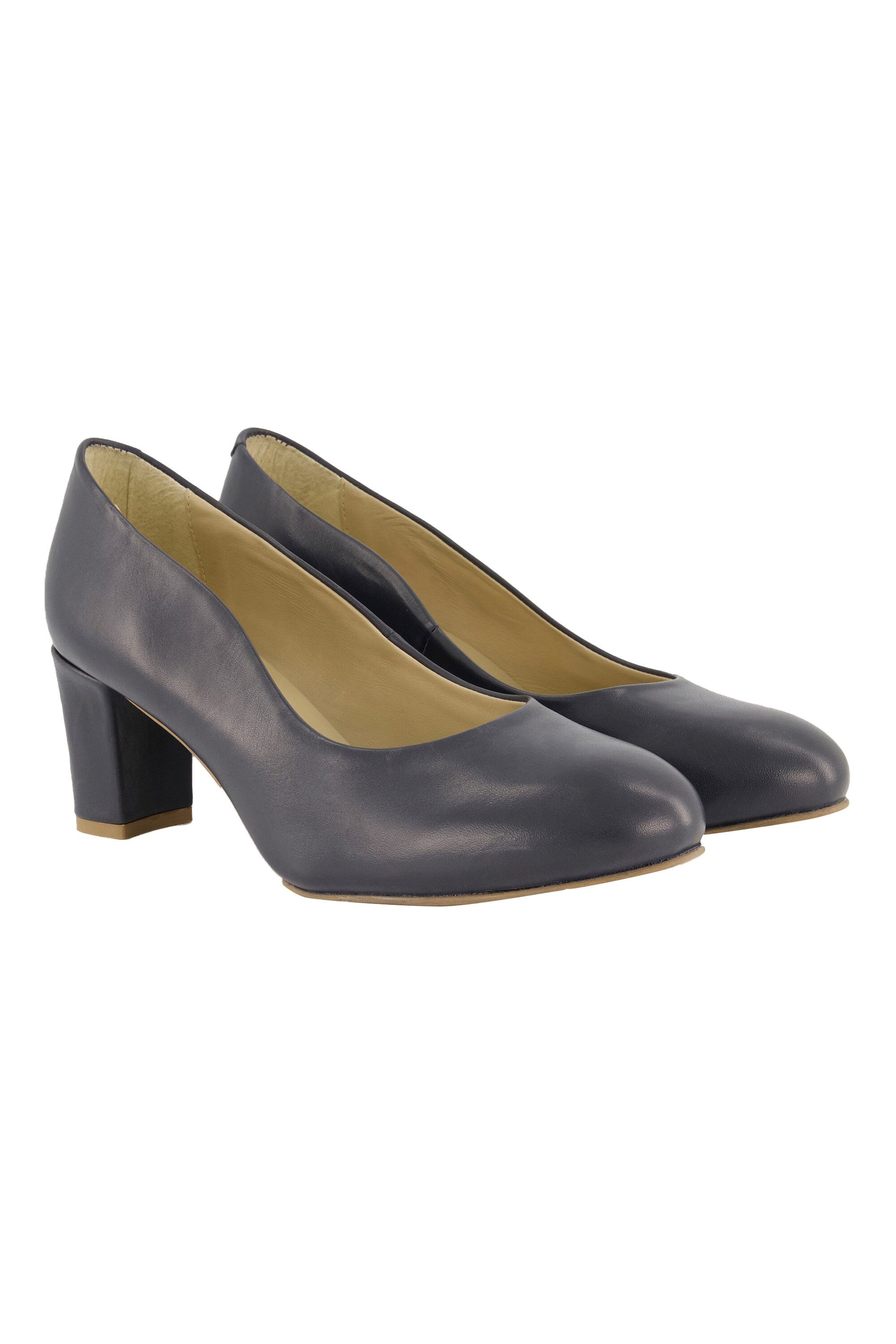 Ulla Popken Leder-Pumps Wellenschnitt Weite H günstig online kaufen