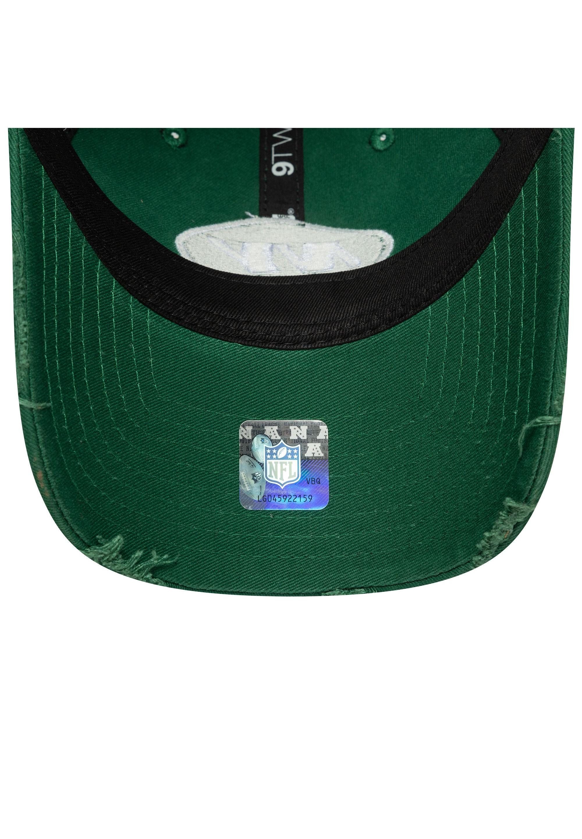 New Era Baseball Cap New York Jets NFL Wash Distressed 9Twenty Cap Grün (1-St)