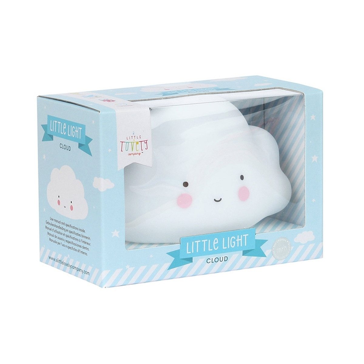 A Little Lovely Company LED Nachtlicht LED Nachtlicht Wolke Timer Schlummerlicht Kinderzimmer, LED fest integriert, ab 3 Jahren