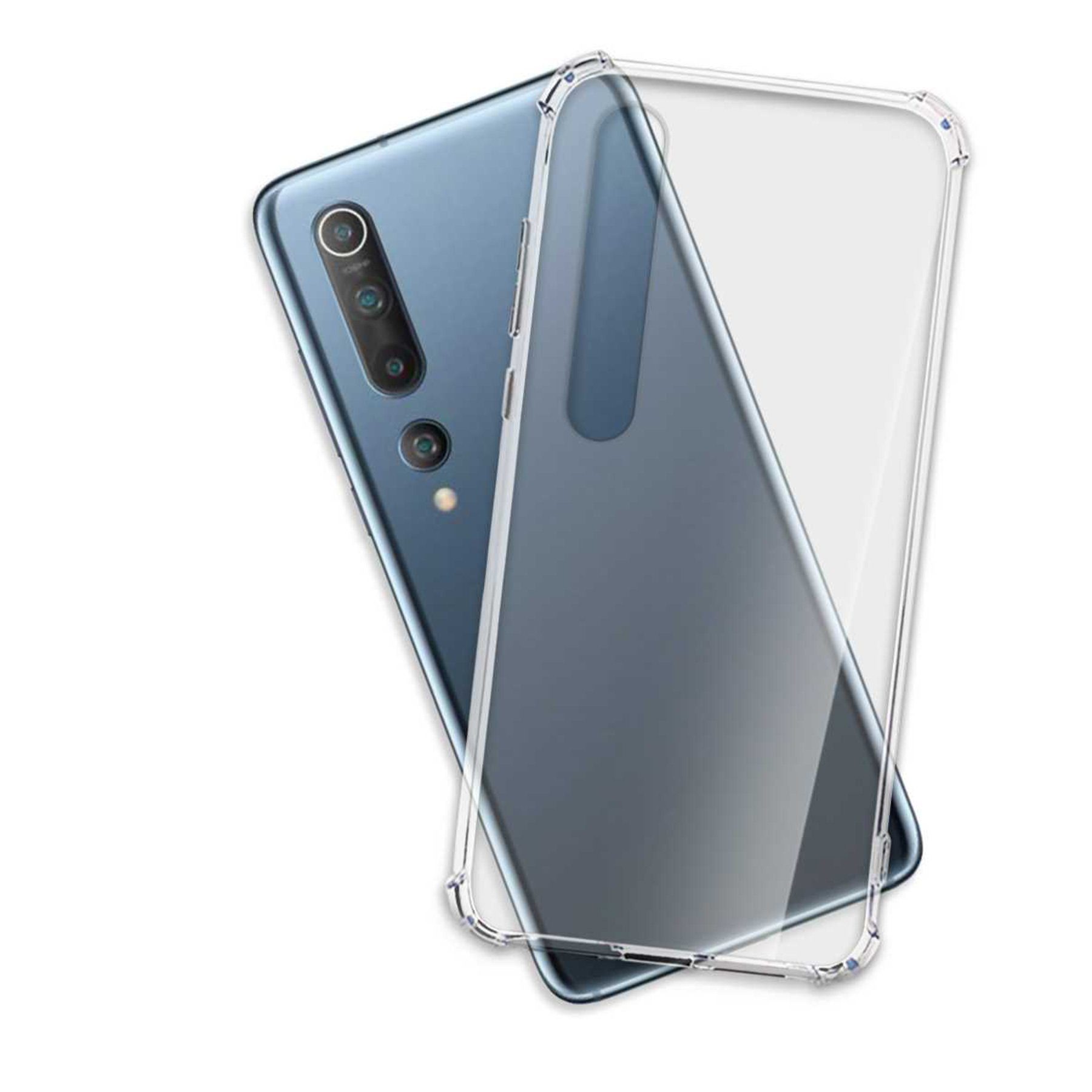 mtb more energy Smartphone-Hülle Clear Armor Case für Xiaomi Mi 10 (Pro), Transparente TPU Schutzhülle Case Backcover mit Anti-Shock Verstärkung
