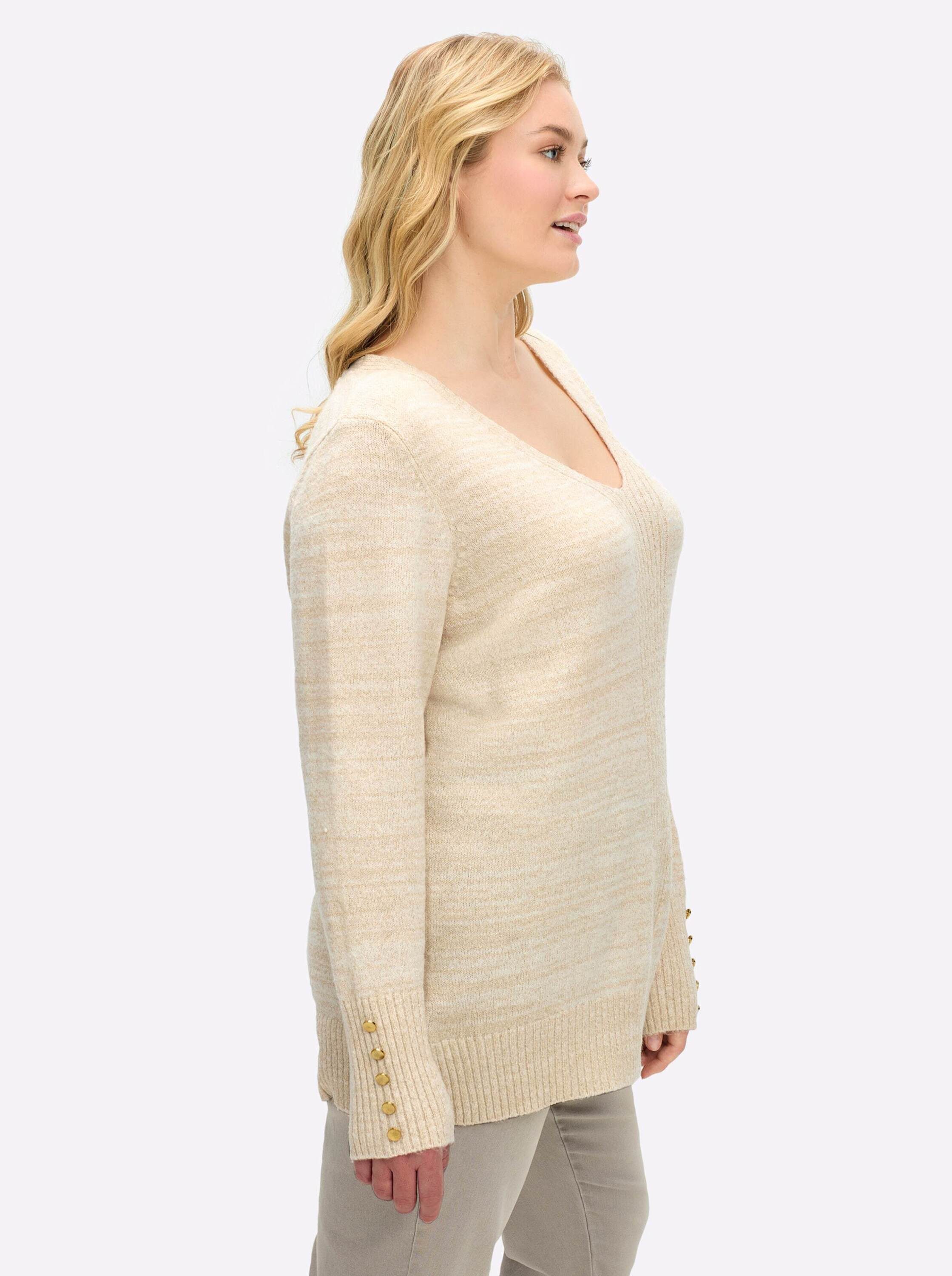sheego by Joe Browns Strickpullover Pullover Langarm