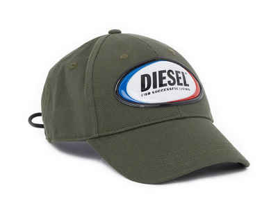 Diesel Baseball Cap Retro Kappe Mütze mit Kordelzug - C-Diaz 51F Grün
