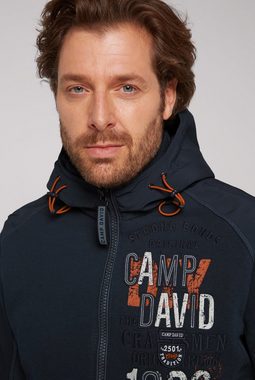 CAMP DAVID Kapuzensweatshirt mit Logoprint vorne