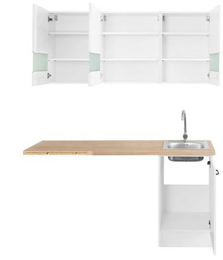 OPTIFIT Winkelküche Elga, Soft-Close-Funktion, höhenverstellbaren Füßen, Stellbreite 265 x 175cm