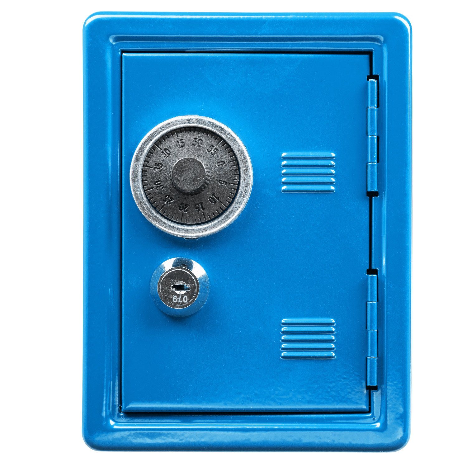 Idena Spardose Idena 50036 - Spartresor, 120 x 105 x 160 mm, blau, 1 Stück – Bild 5 von 5