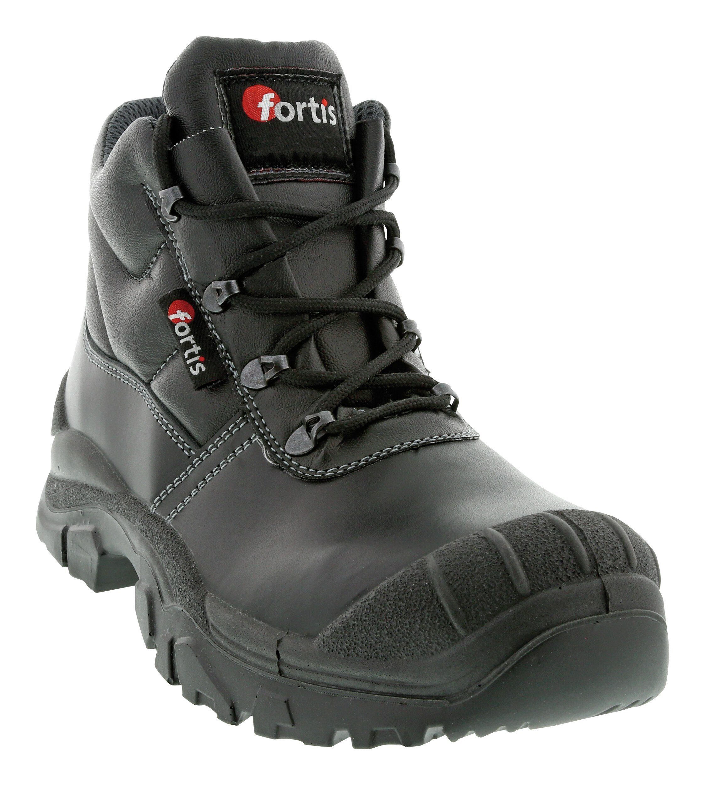 fortis Stiefel Schnürstiefel Mjöll S3, Größe 48, schwarz