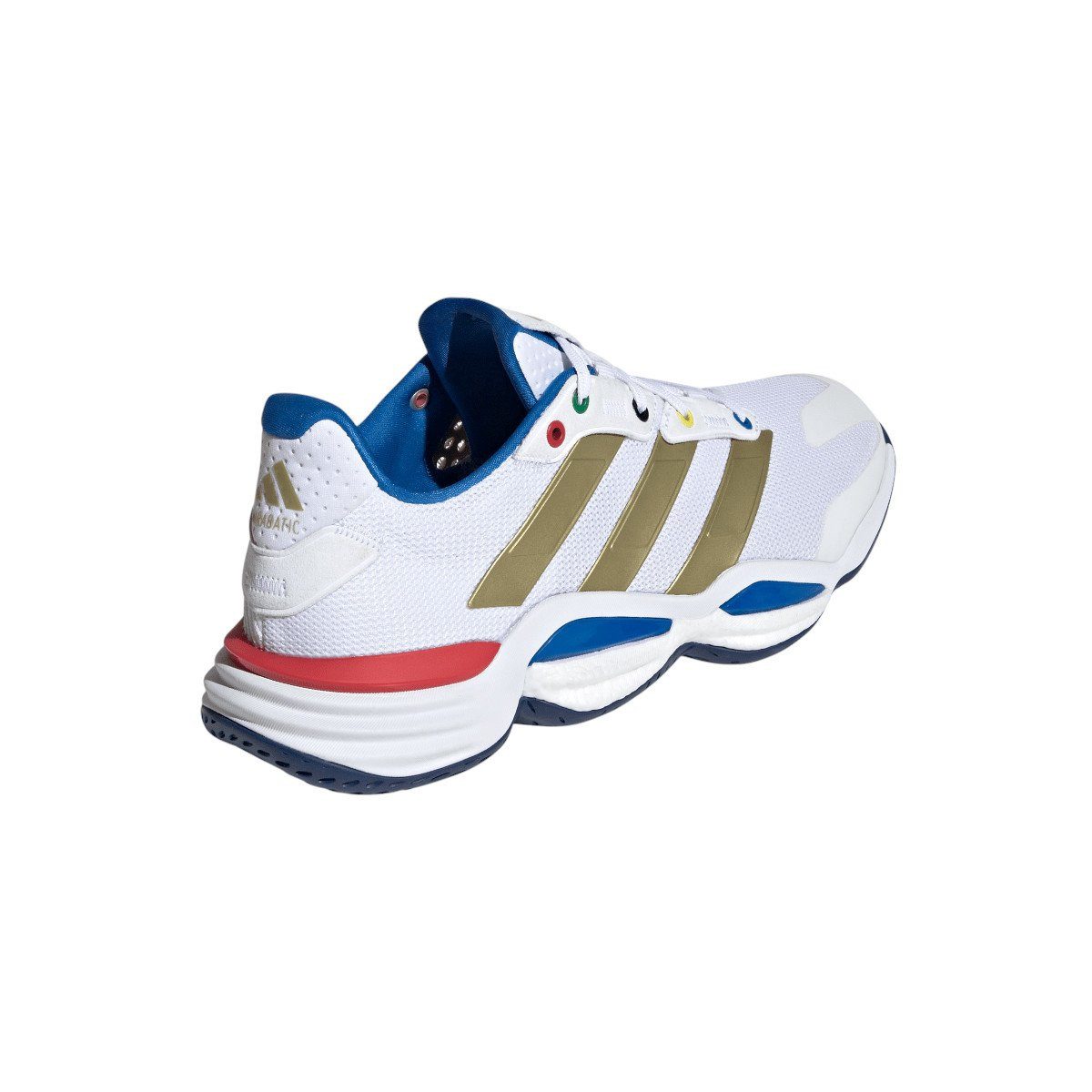 adidas Performance Hallen-Indoorschuhe Stabil 16 2025 weiss/bunt Herren Badmintonschuh