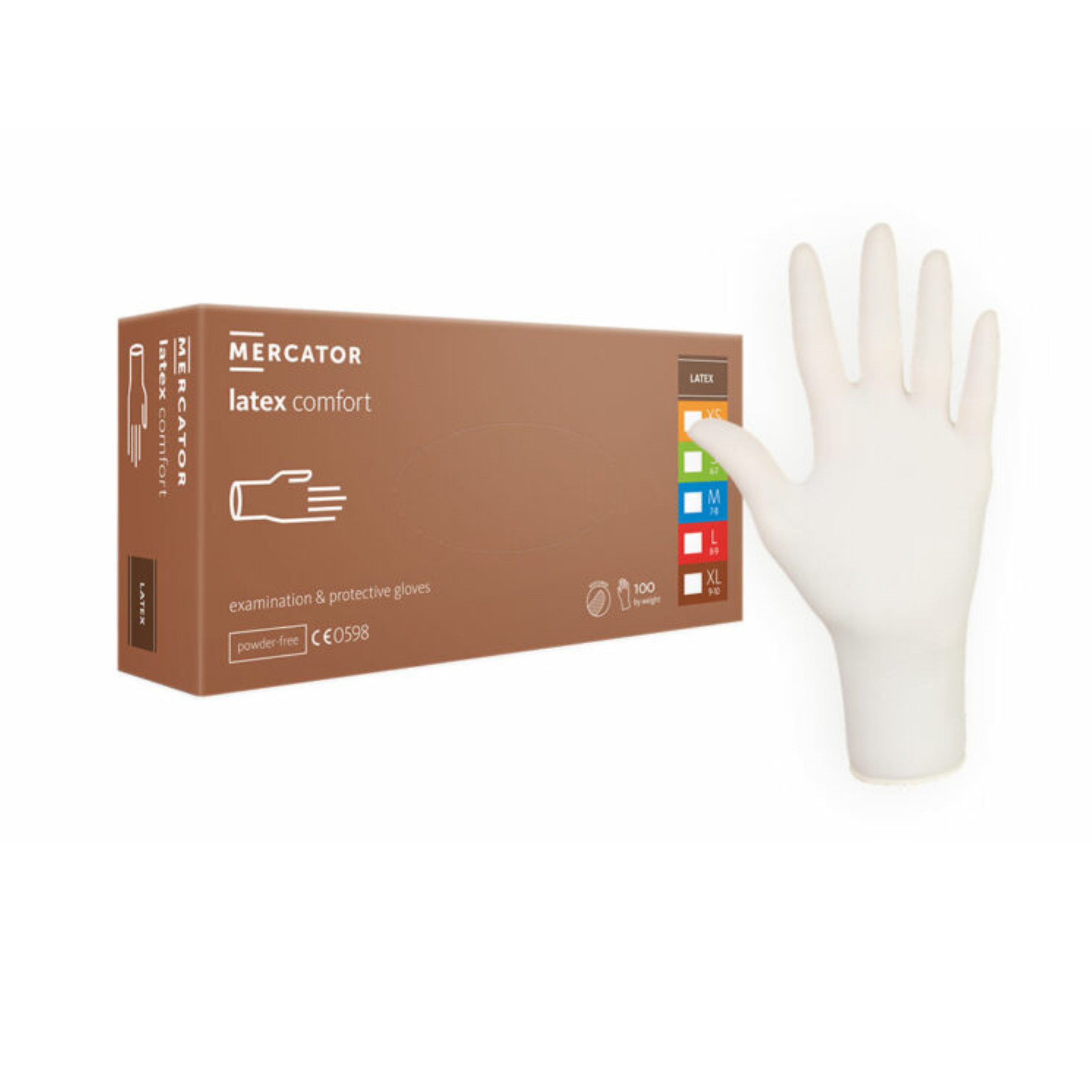 Einweghandschuhe Mercator® Latex comfort -Medizinische Schutzhandschuhe