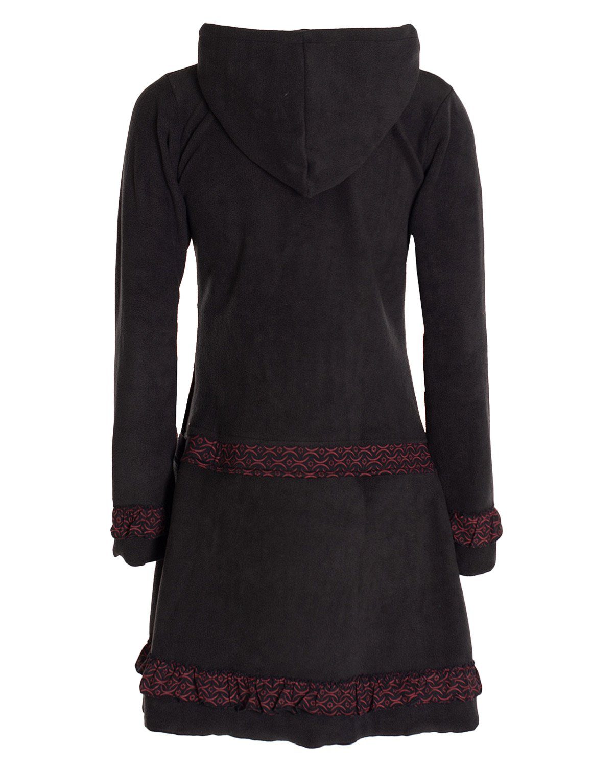 Vishes Kurzmantel Lange Fleecejacke Fleecemantel Übergangsjacke günstig online kaufen