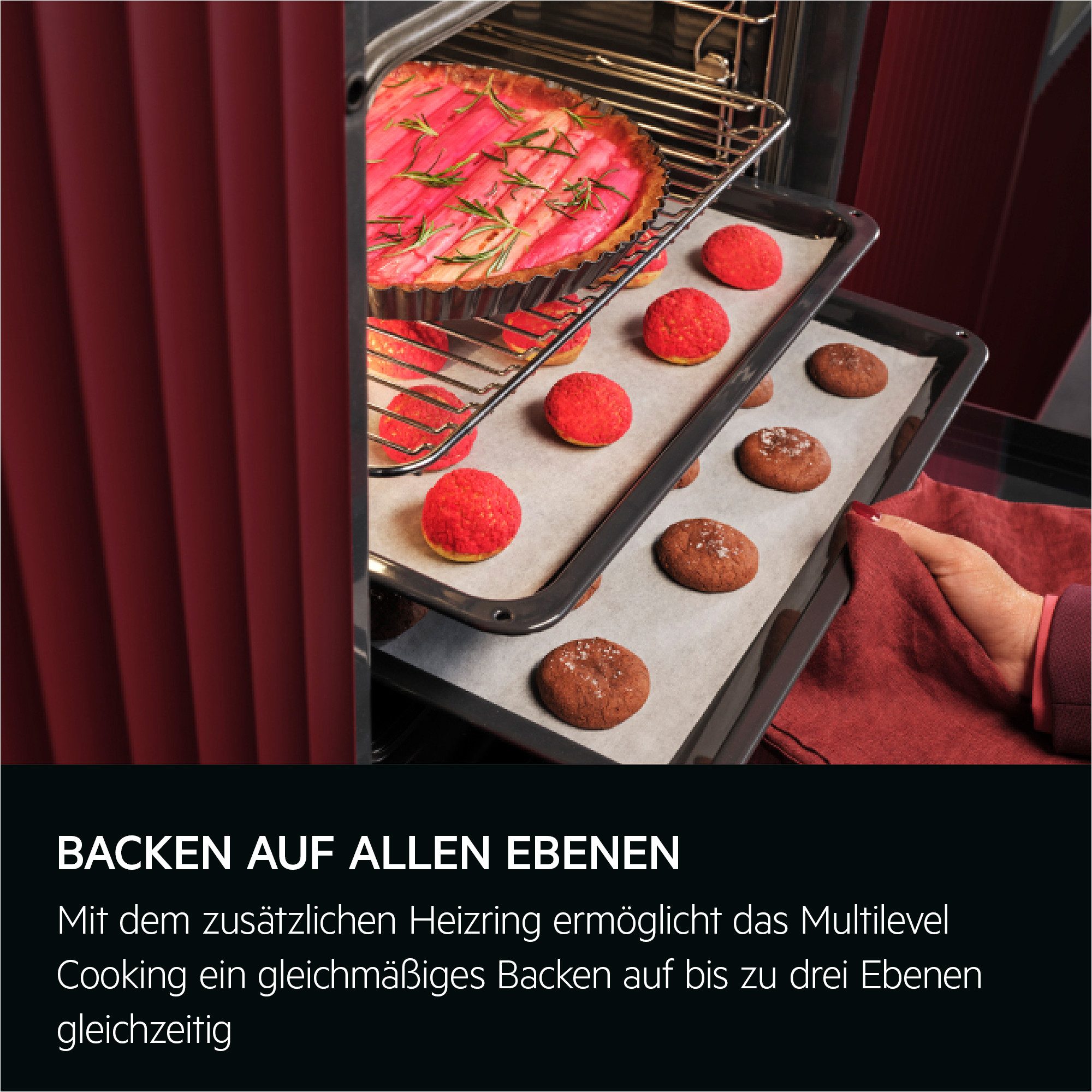 AEG Pyrolyse Backofen 7000 TE7PB62WAB, Pyrolyse-Selbstreinigung, Müheloses Kochen: Full‑Touchdisplay mit Kochassistent, Made in Germany – Bild 5 von 5