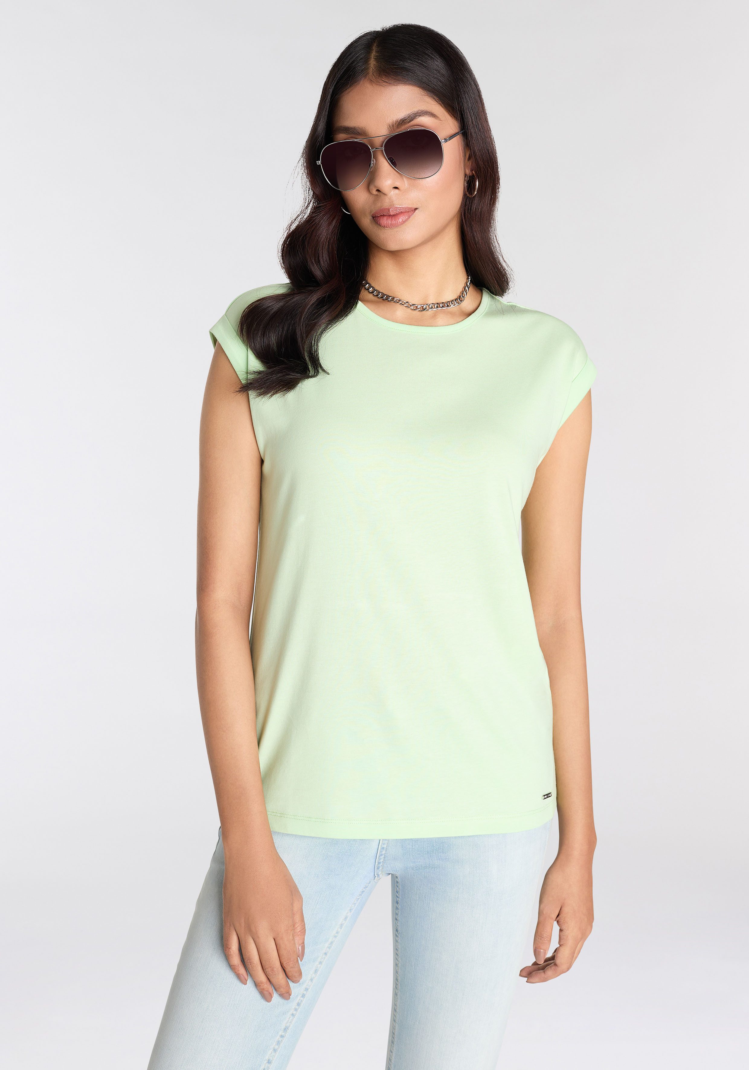Laura Scott T-Shirt (4-er Pack) in modernen Farben günstig online kaufen