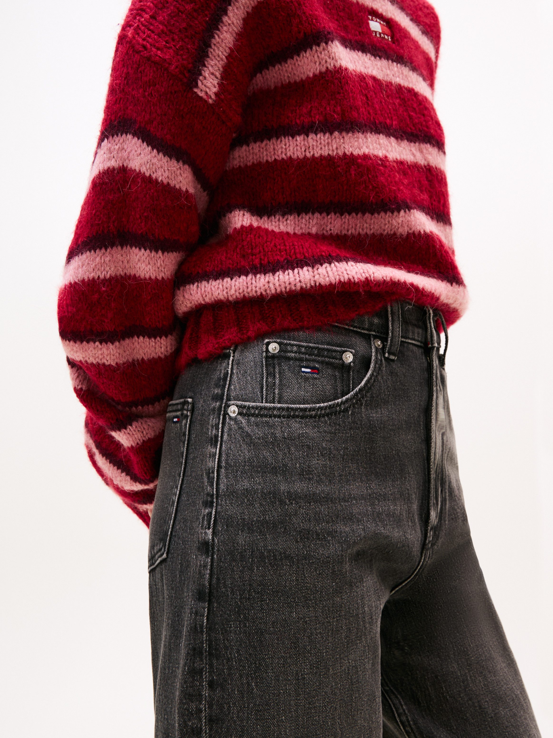 Tommy Jeans Tapered-fit-Jeans MOM JEAN UH TPR BI0187