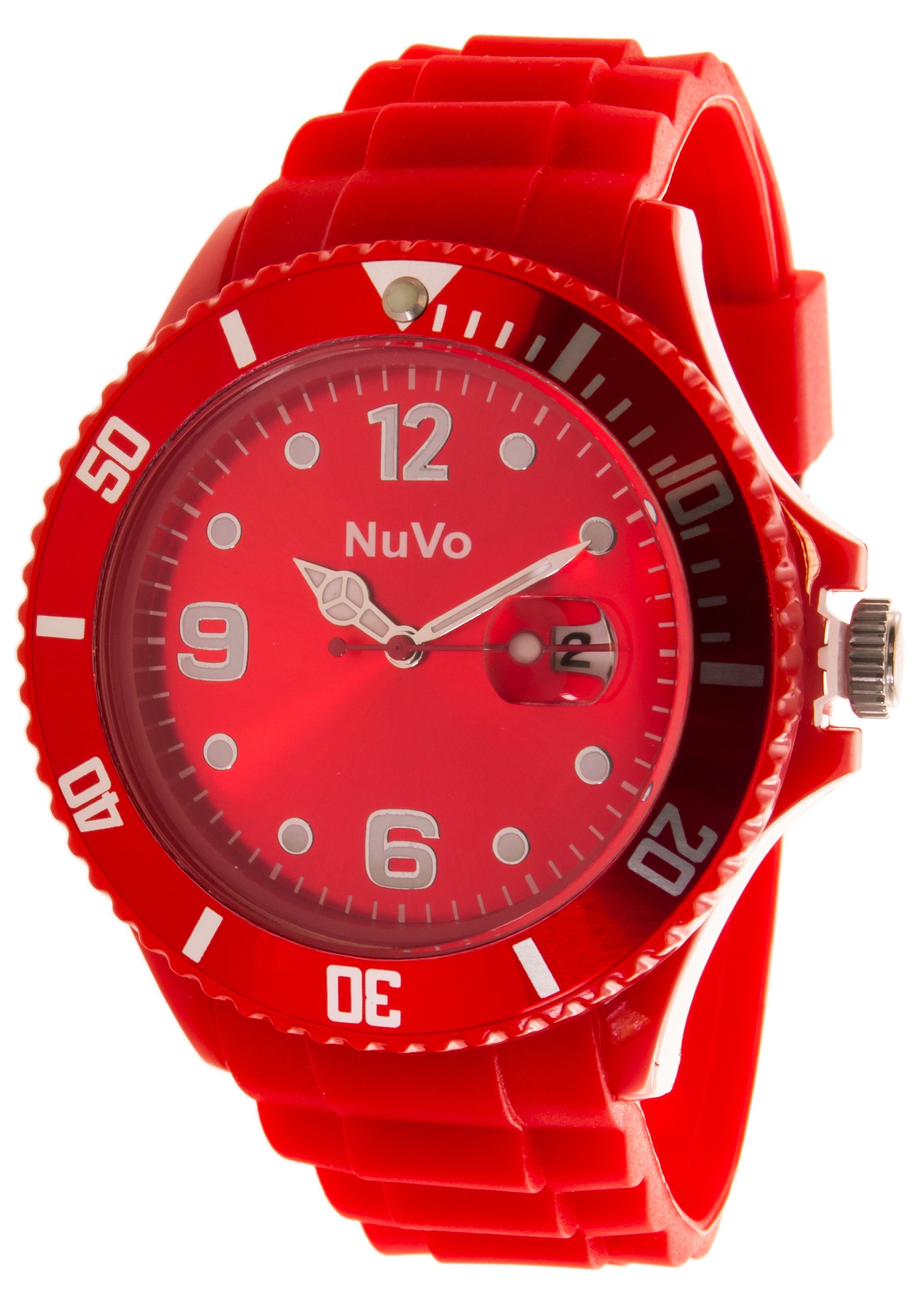 Nuvo Design Unisex sportlichem Quarzuhr mit Armbanduhr