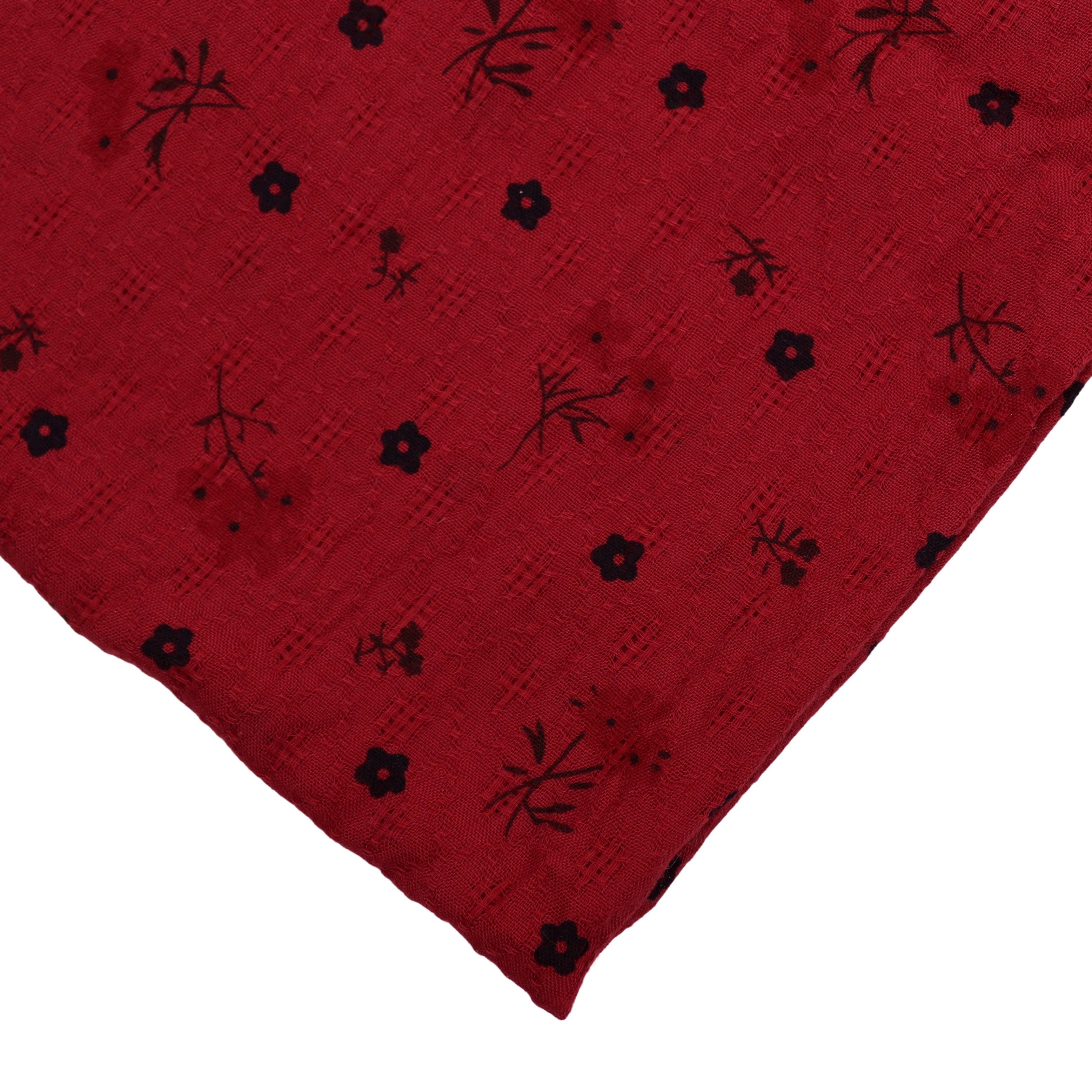 MIRROSI Loop Damen Schal mit Blumen-Muster Weich aus 100% Baumwolle Schlauchschal, (ca. 160x44cm Zweimal um den Hals wickelbar) – Bild 3 von 3