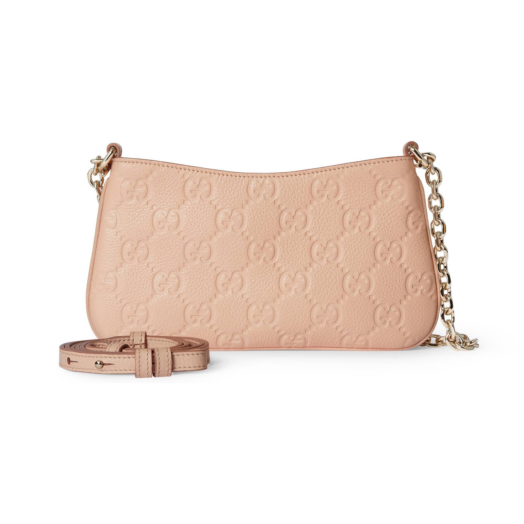 GUCCI Schultertasche GG Emblem Super Mini Bag