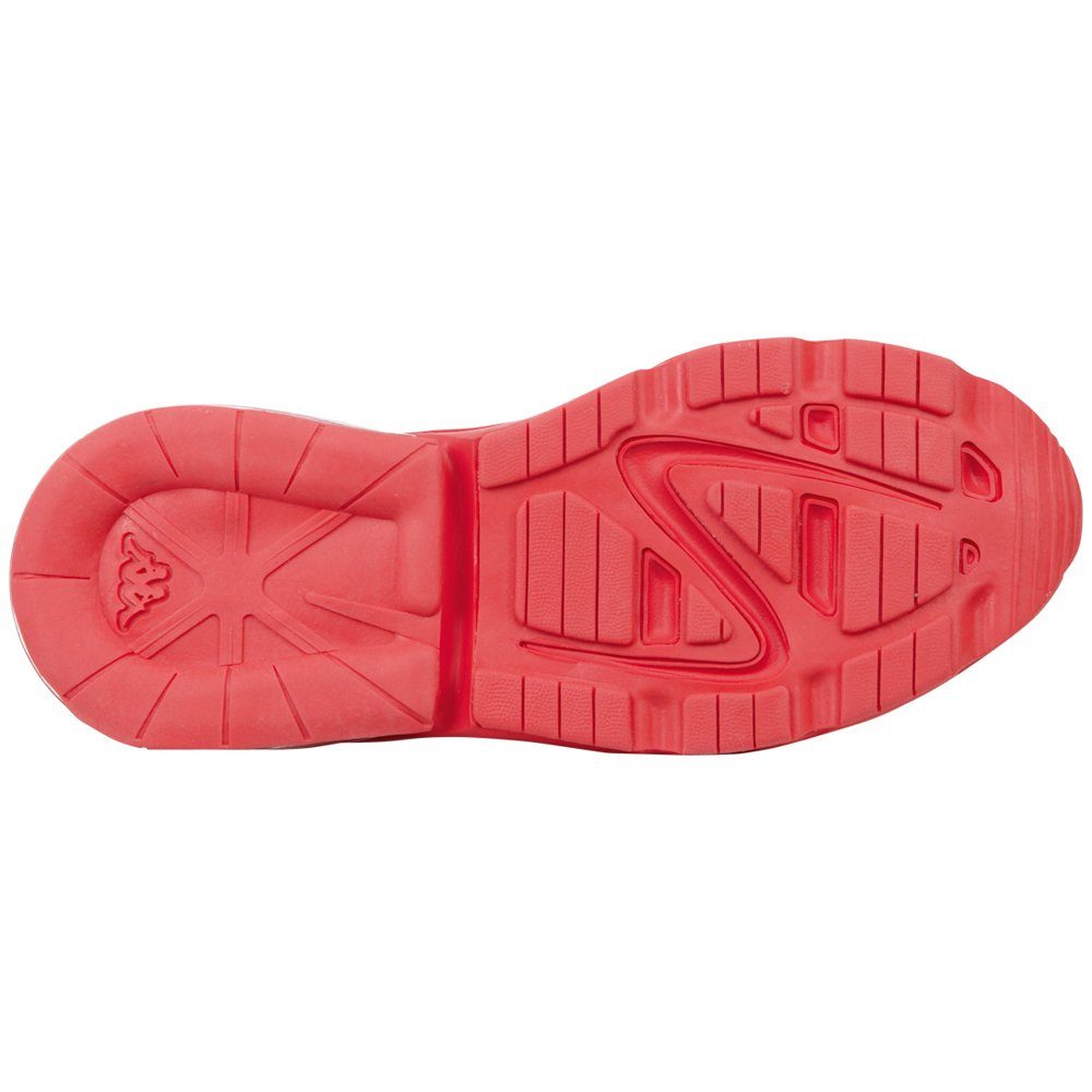 Kappa Sneaker mit sichtbarem der Luftkissen in red-black Sohle
