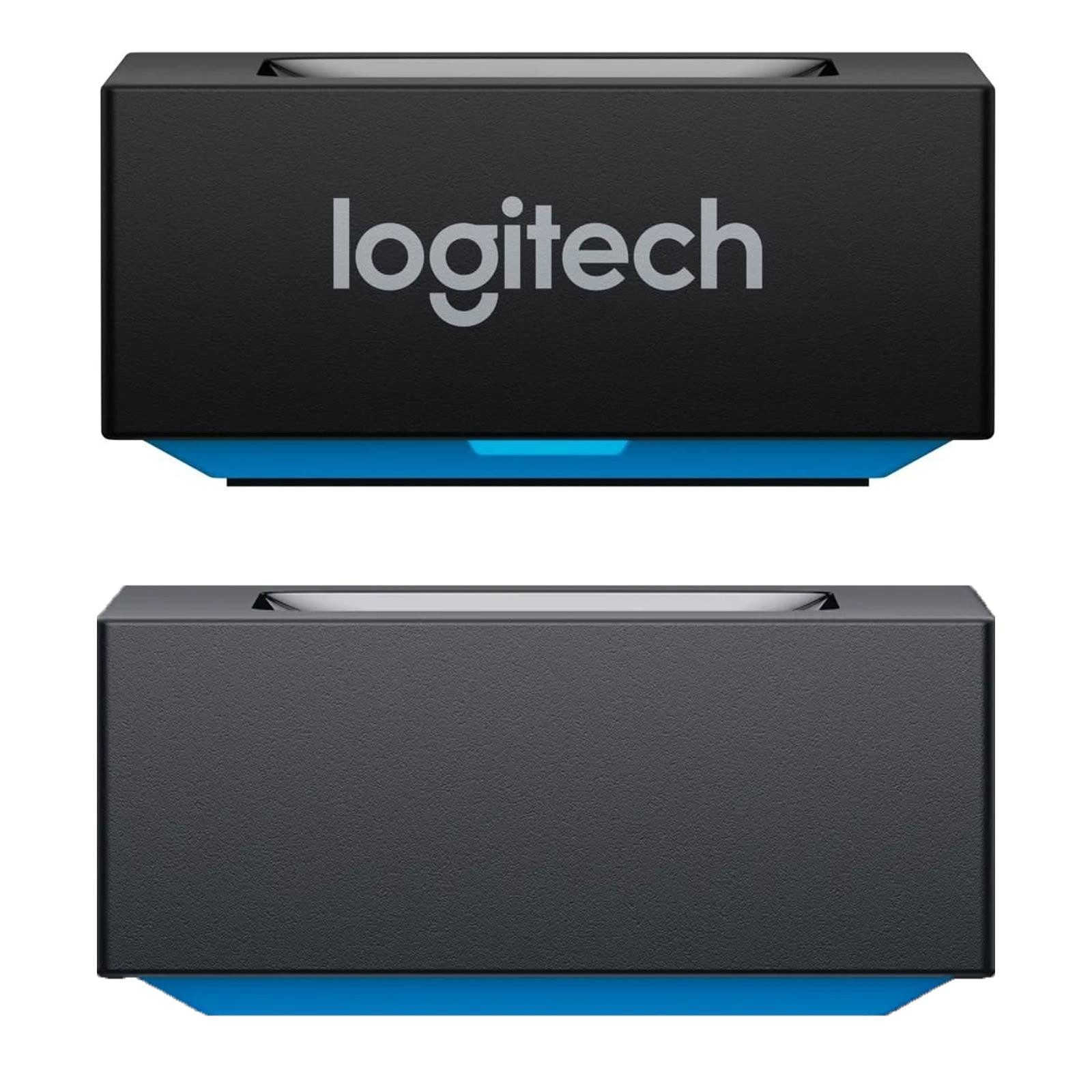Logitech Bluetooth AUX Audio-Adapter zu 3,5-mm-Klinke, Audioempfänger Multipoint Chinch 3.5 mm Klinke Funk kabellos Air Play