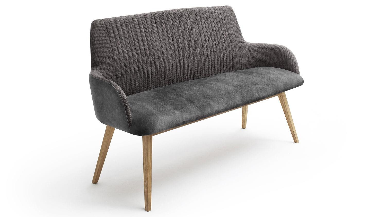 MCA furniture Polsterbank Polsterbank Oklahoma Sitzbank Bezug Stoff anthrazit 157 cm