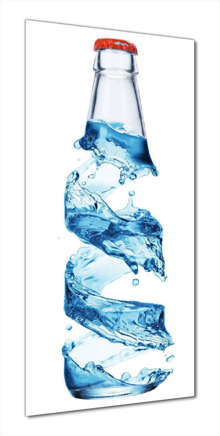 Wallario Duschrückwand Strudel in der Wasserflasche, (1-tlg)
