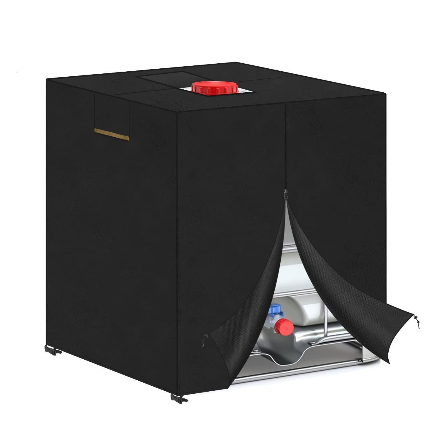 LuxusKollektion Schutzplane Abdeckung IBC Wassertank Wasserdicht Schutzhülle 1000L 120x100x116cm