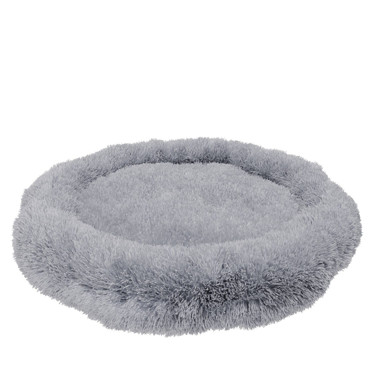 BENNO Tierbett Hundebett BALU Donut 60x60x16 cm, waschbar, rutschfest, Polyester, Hundebett BALU 60 cm – rundes Kuschelbett, waschbar, rutschfest
