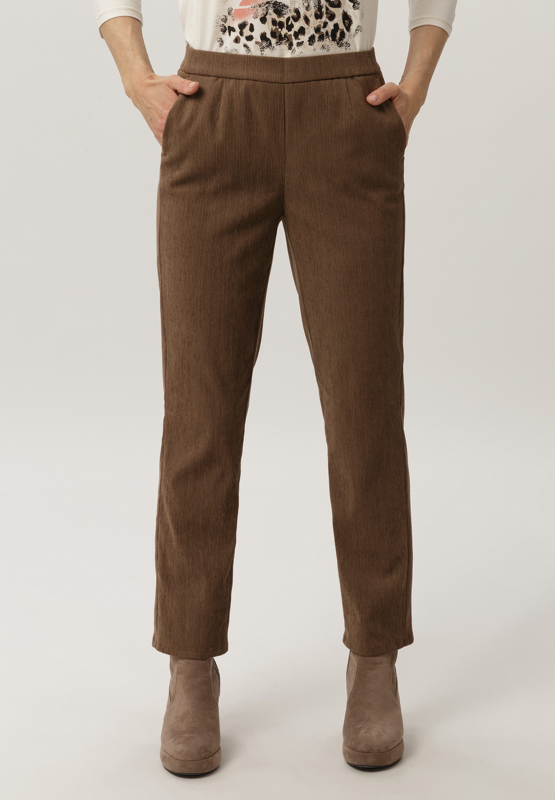 FRANK WALDER Schlupfhose in feinem Stretch-Cord