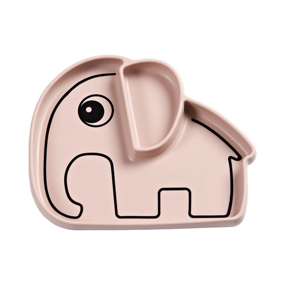 Done by Deer Тарелка обеденная Menüteller Elphee Powder Kinderteller 2 Fächer Silikon Elephant
