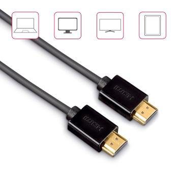 mit High cm) Hama HDMI, HDMI-Kabel, HDMI™-Kabel (150 Ethernet,1,50 HDMI™-Adapter +2 Speed HDMI-Kabel m