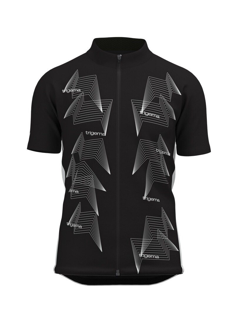 Trigema Radtrikot TRIGEMA Fahrradjacke mit abstraktem Design