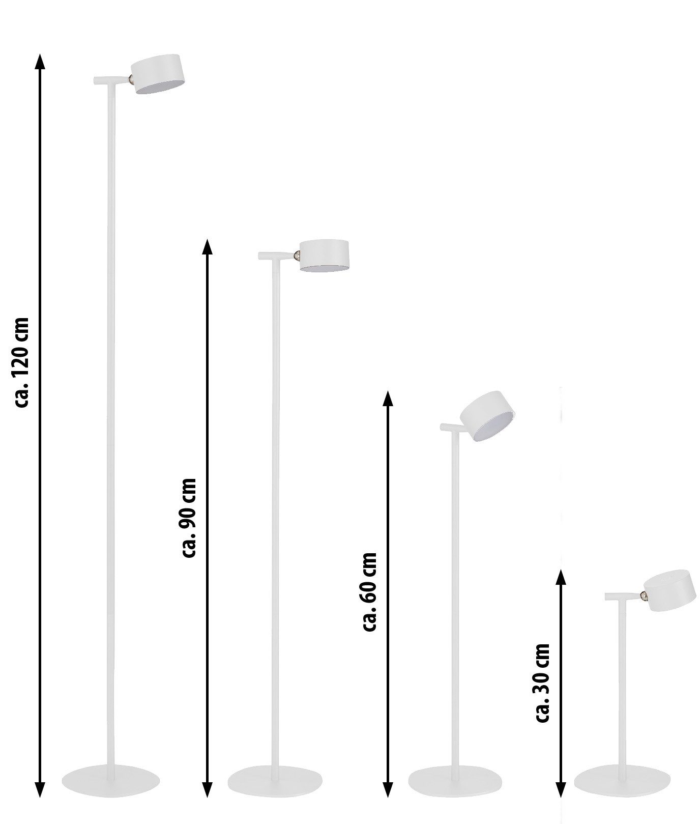 Northpoint LED Stehlampe 3 in 1 LED Akku Stehlampe dimmbar Wandleuchte Tischlampe – Bild 5 von 5