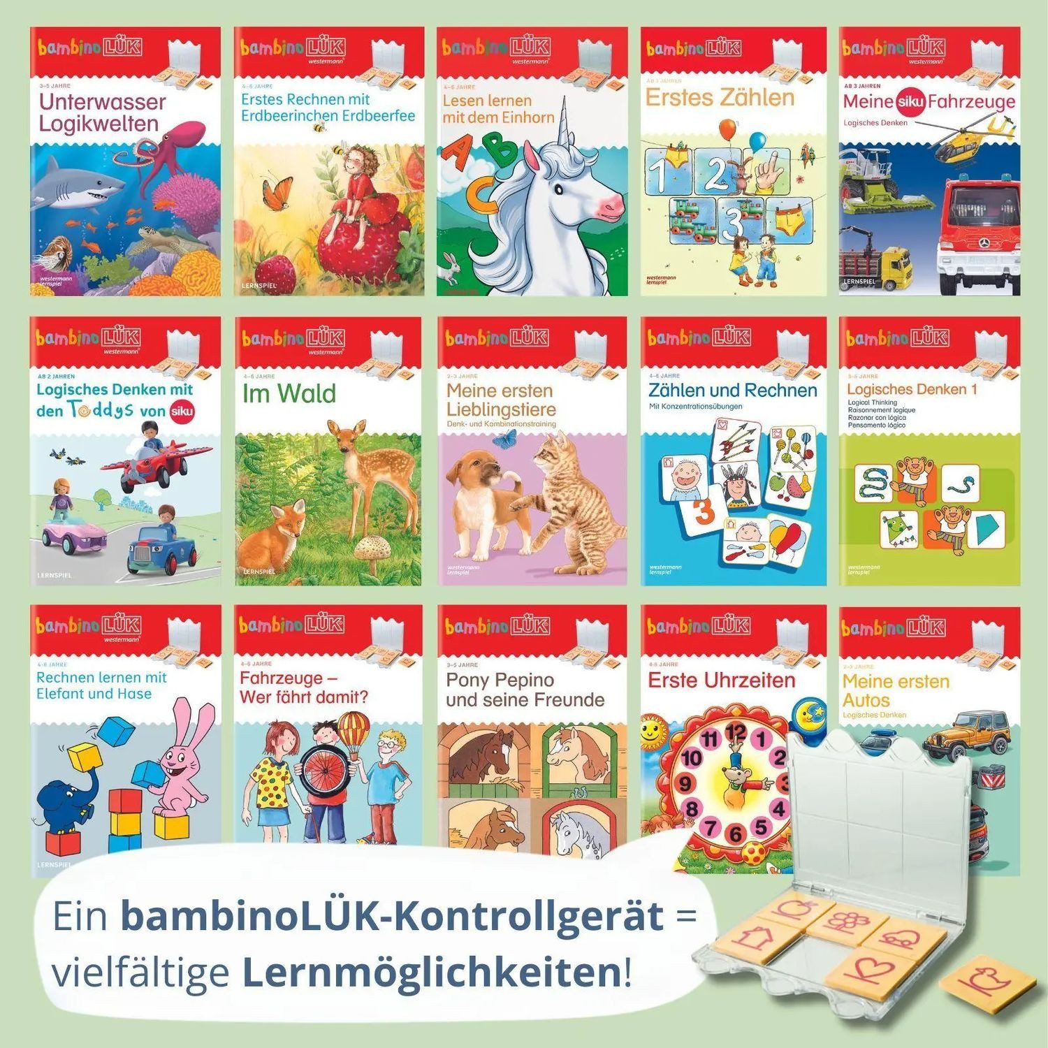 Westermann Verlag Spiel LÜK. Bambino. Kontrollgerät. (durchsichtig)