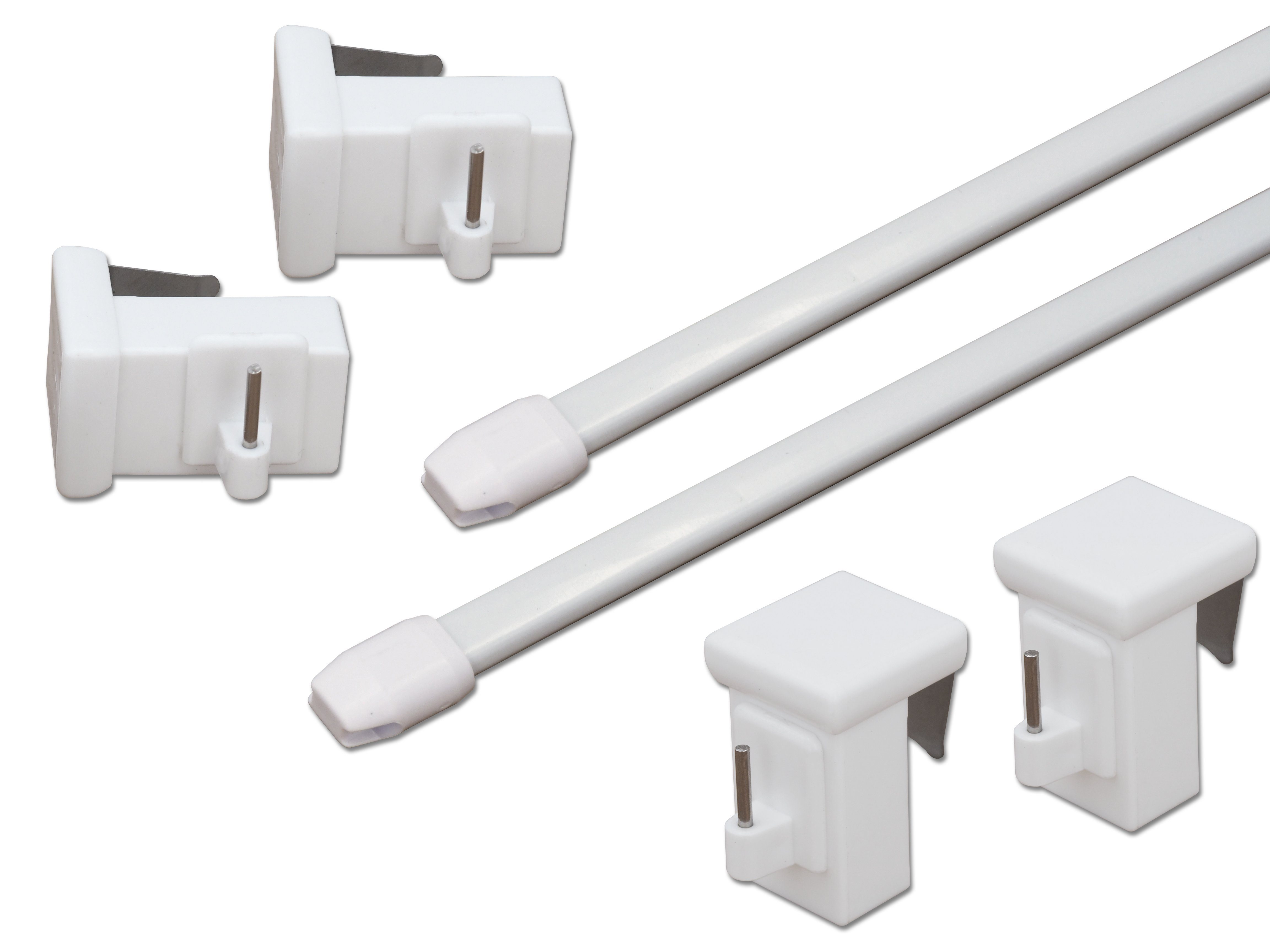 dekondo Gardinenstange Vitragestange "Bali" - 2 Stück -, ausziehbar, Fenste günstig online kaufen