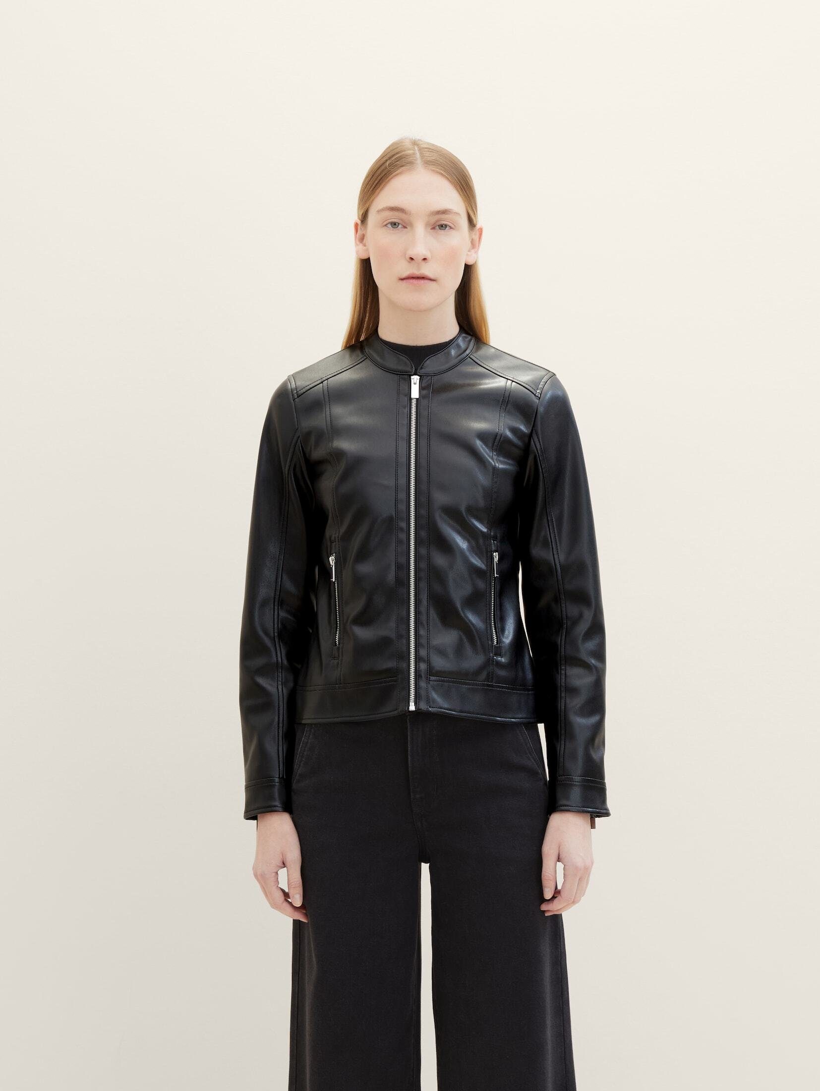 TOM TAILOR Bikerjacke Kunstlederjacke