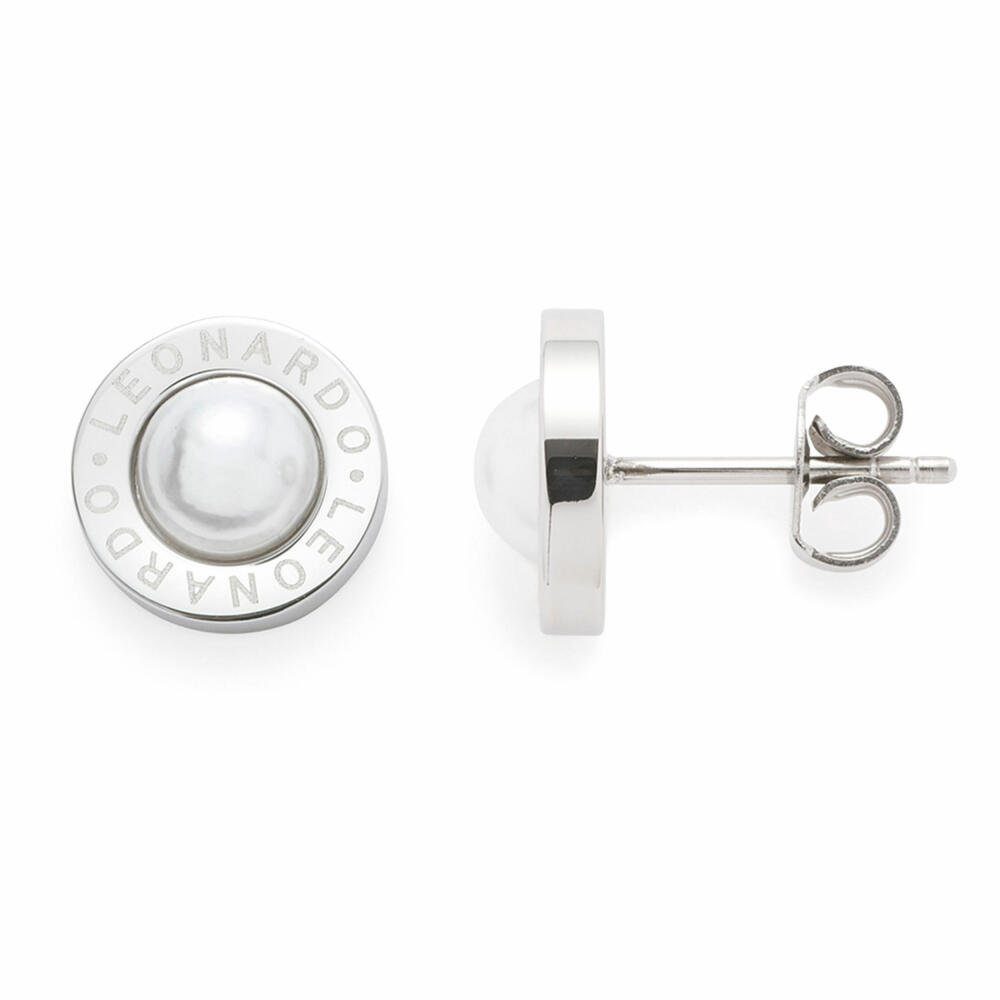 LEONARDO Paar Ohrstecker Matrix Perla Weiß 1.4 cm