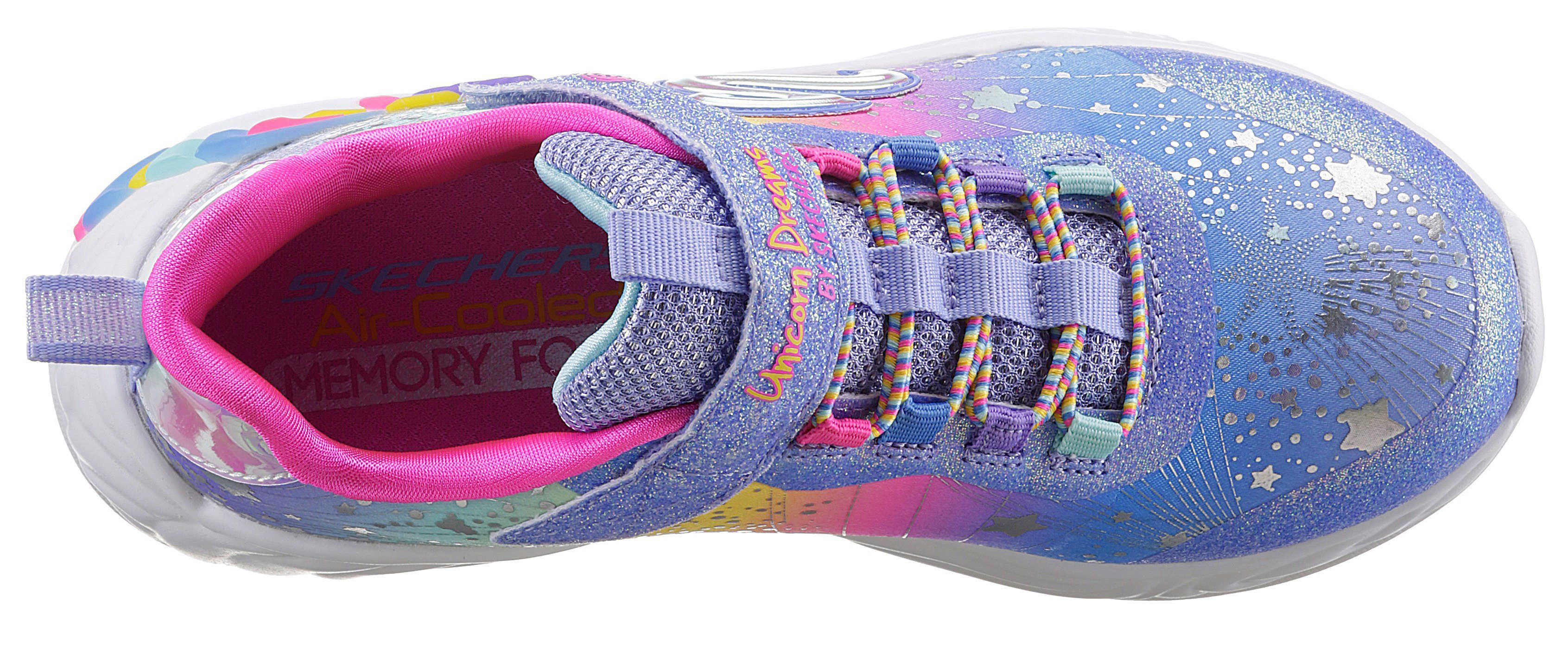 Skechers Kids UNICORN DREAMS- Sneaker mit blue/multi gepolsterter weich Innensohle