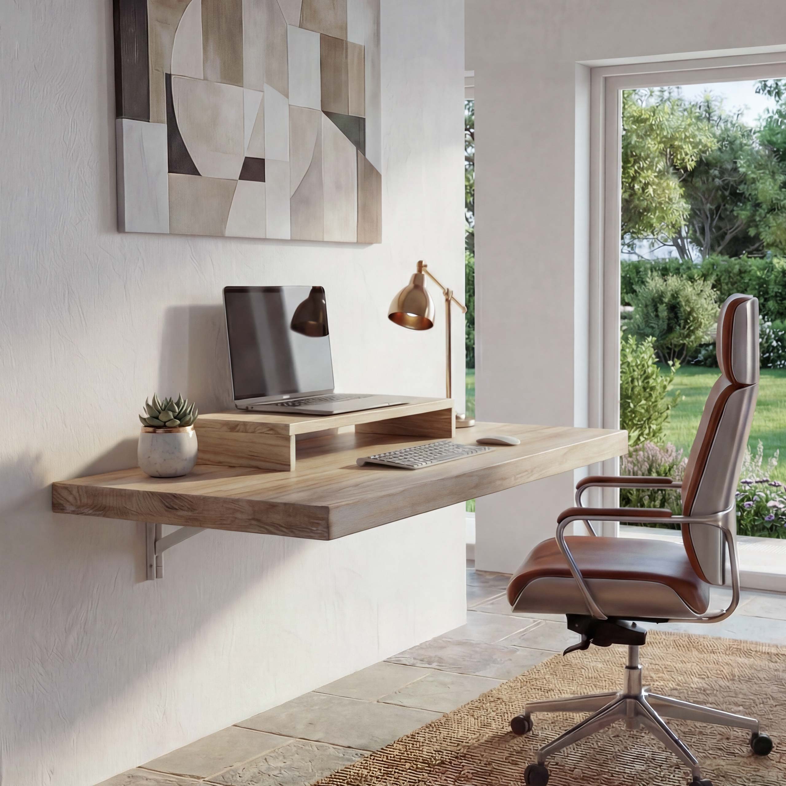 MCW Wandregaltisch MCW-H48, Klappbar nach unten, Max. Belastbarkeit: 30 kg, Platzsparend